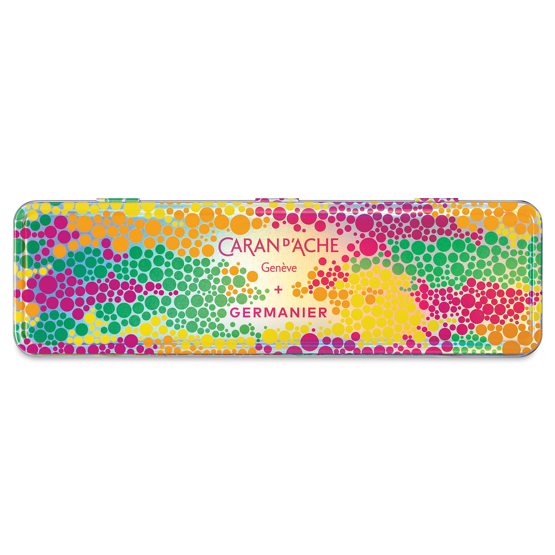 Caran d'Ache Germanier Creative Color Pencils - Limited Edition, Set of 13, metallic tin case closed