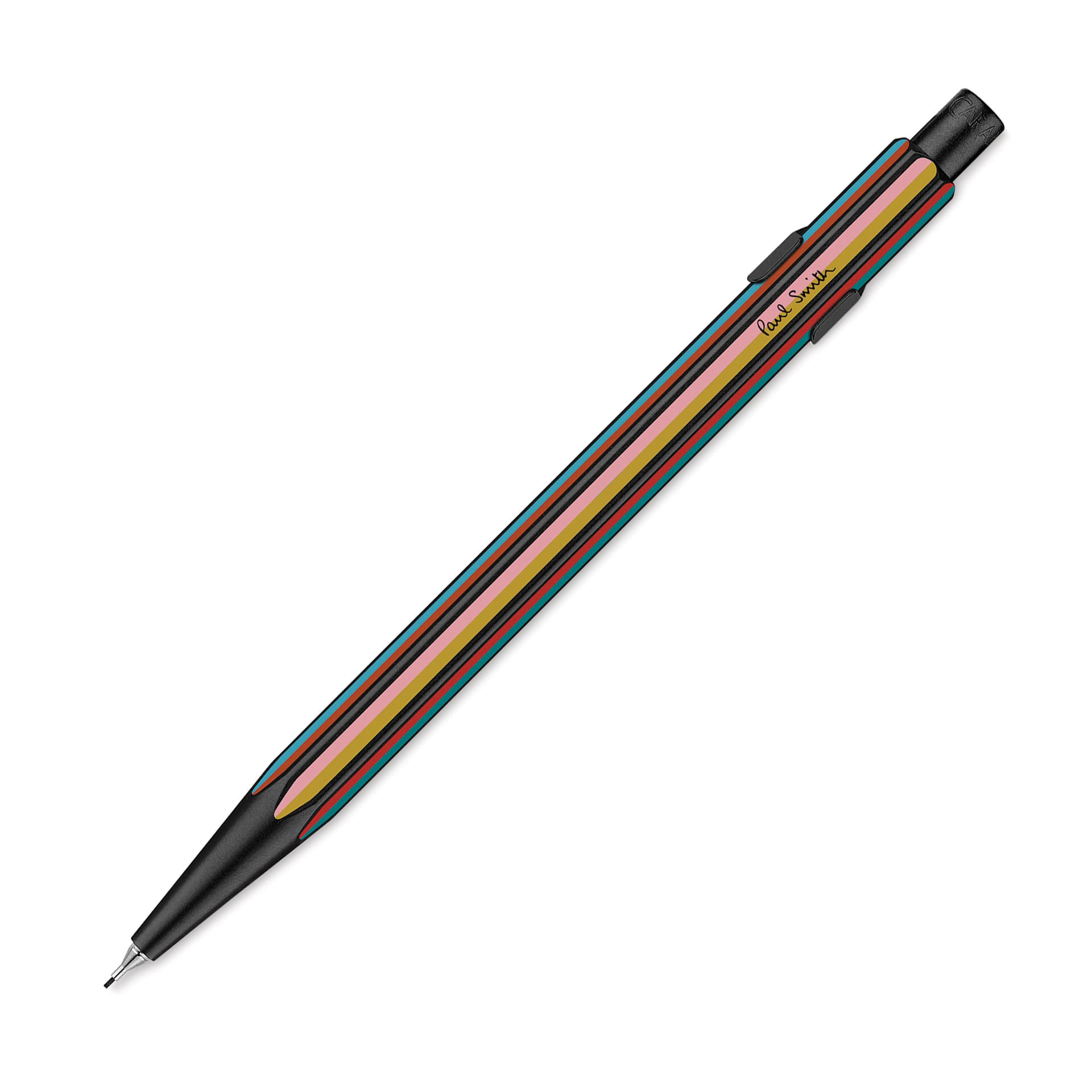 Caran d'Ache Paul Smith Special Edition 849 Mechanical Pencil - Satin Black, 0.5 mm, side view