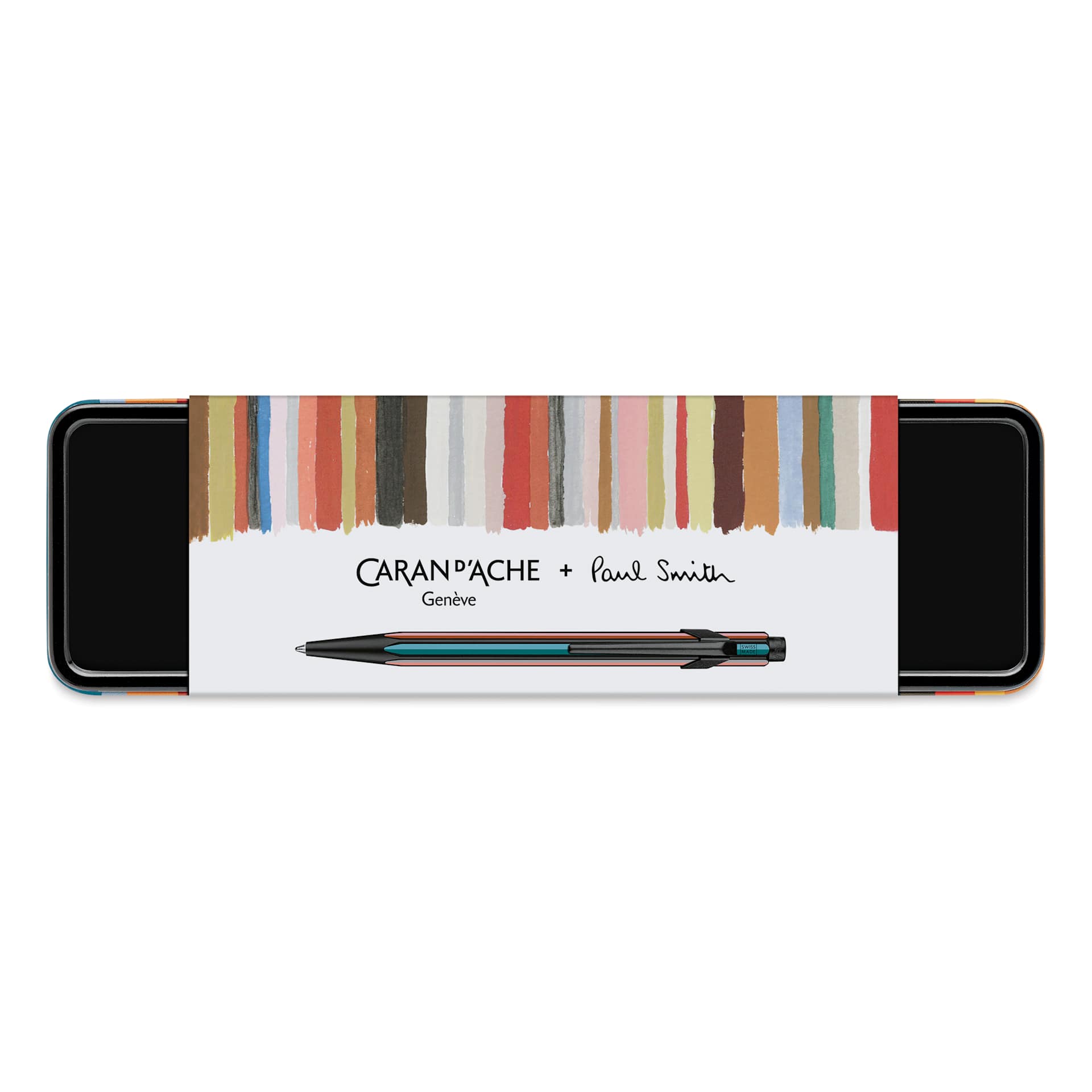 Caran d'Ache Special Edition No. 5 Paul Smith 849 Ballpoint Pen - Black, packaging with label