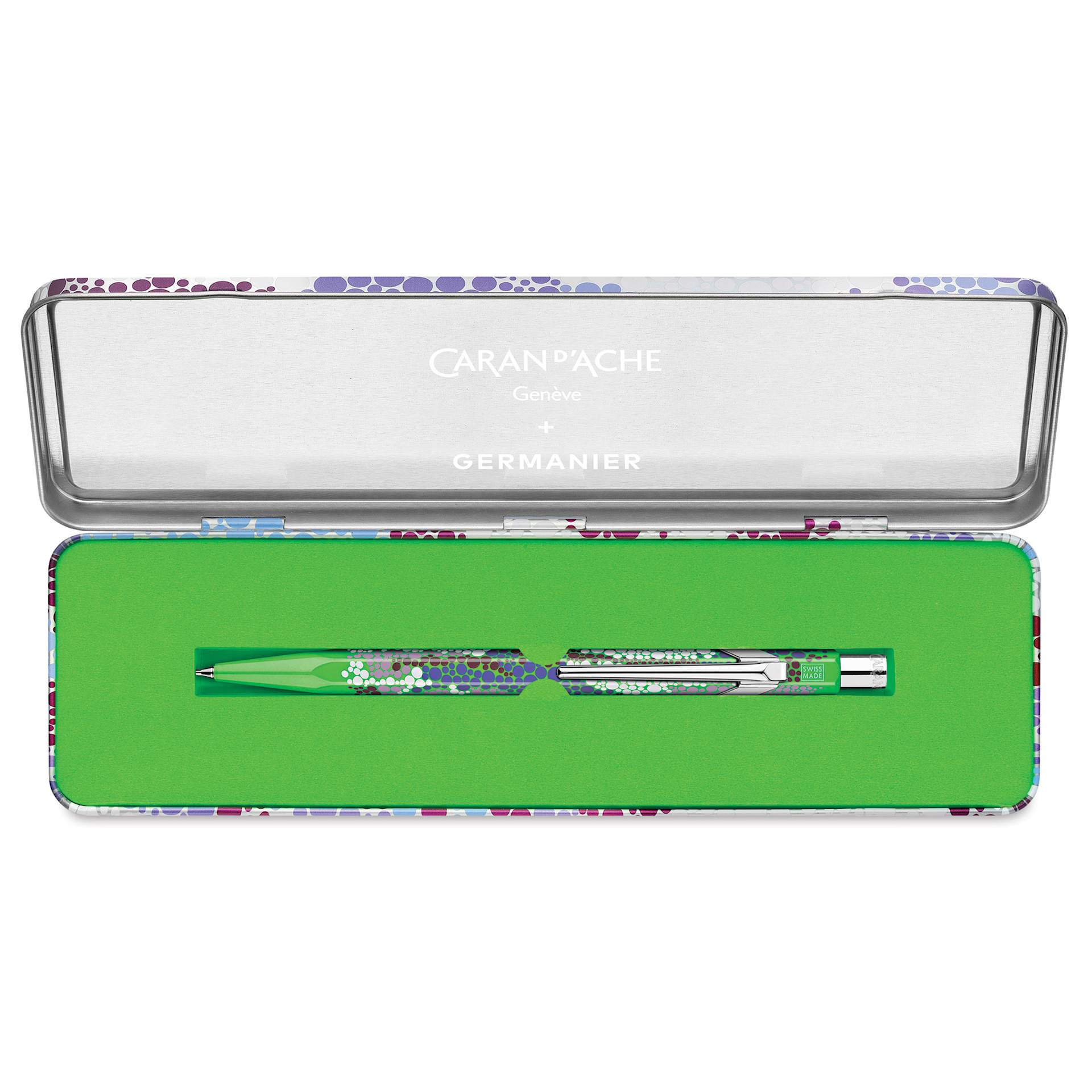 Caran d’Ache Germanier Special Edition 849 Mechanical Pencil - Neon Green, in packaging
