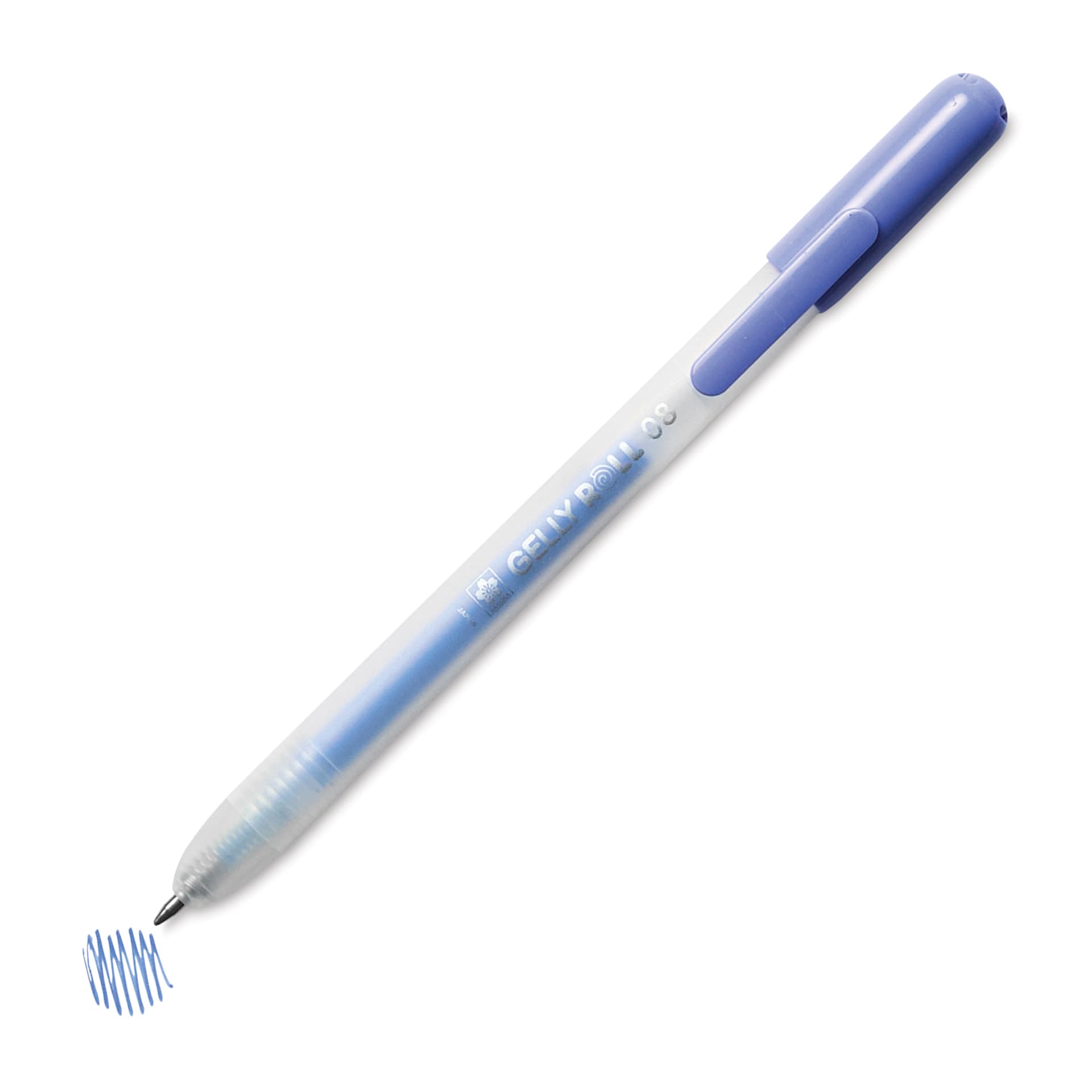 Sakura Gelly Roll Retractable Moonlight Pen - Pastel Periwinkle, with swatch