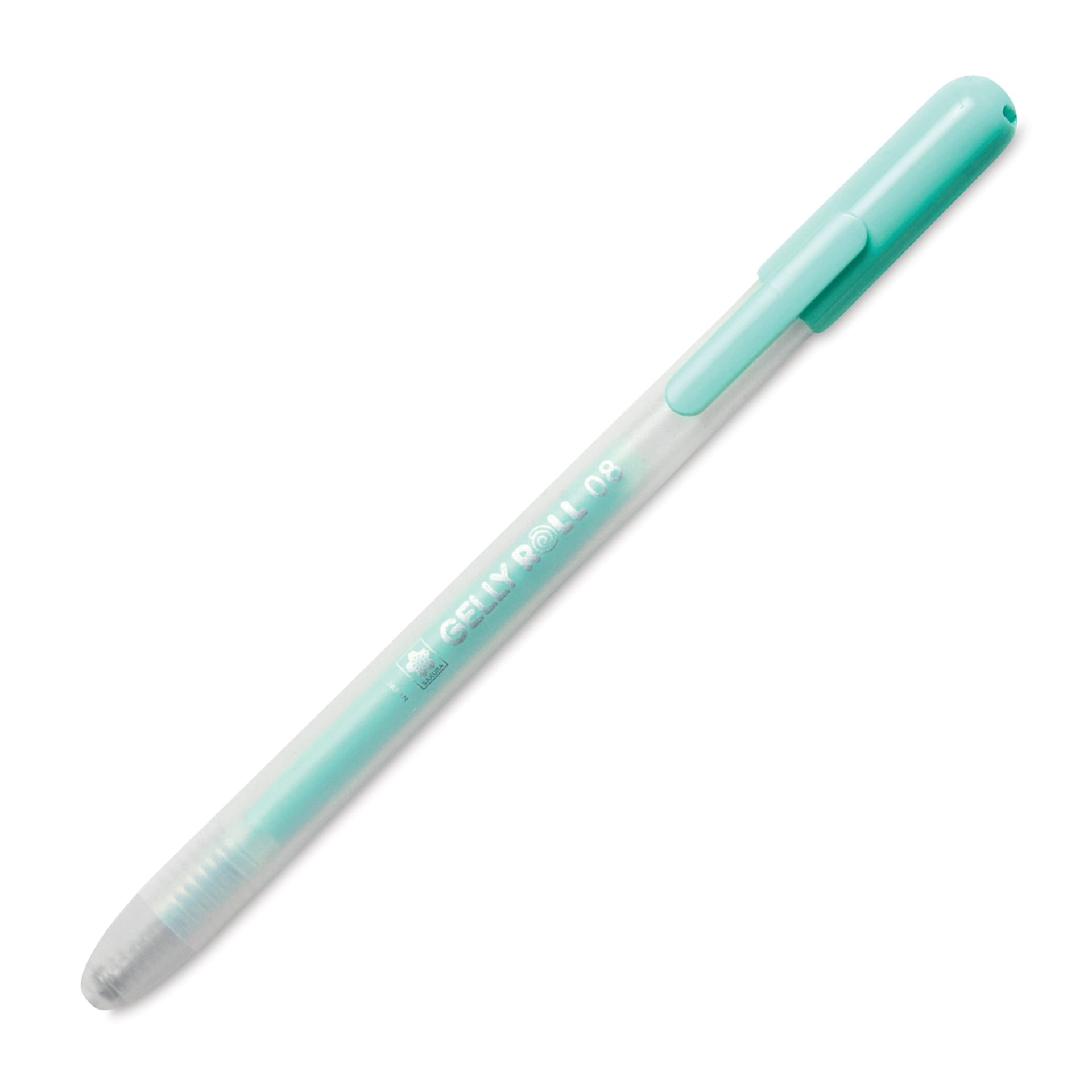 Sakura Gelly Roll Retractable Moonlight Pen - Pastel Green, retracted