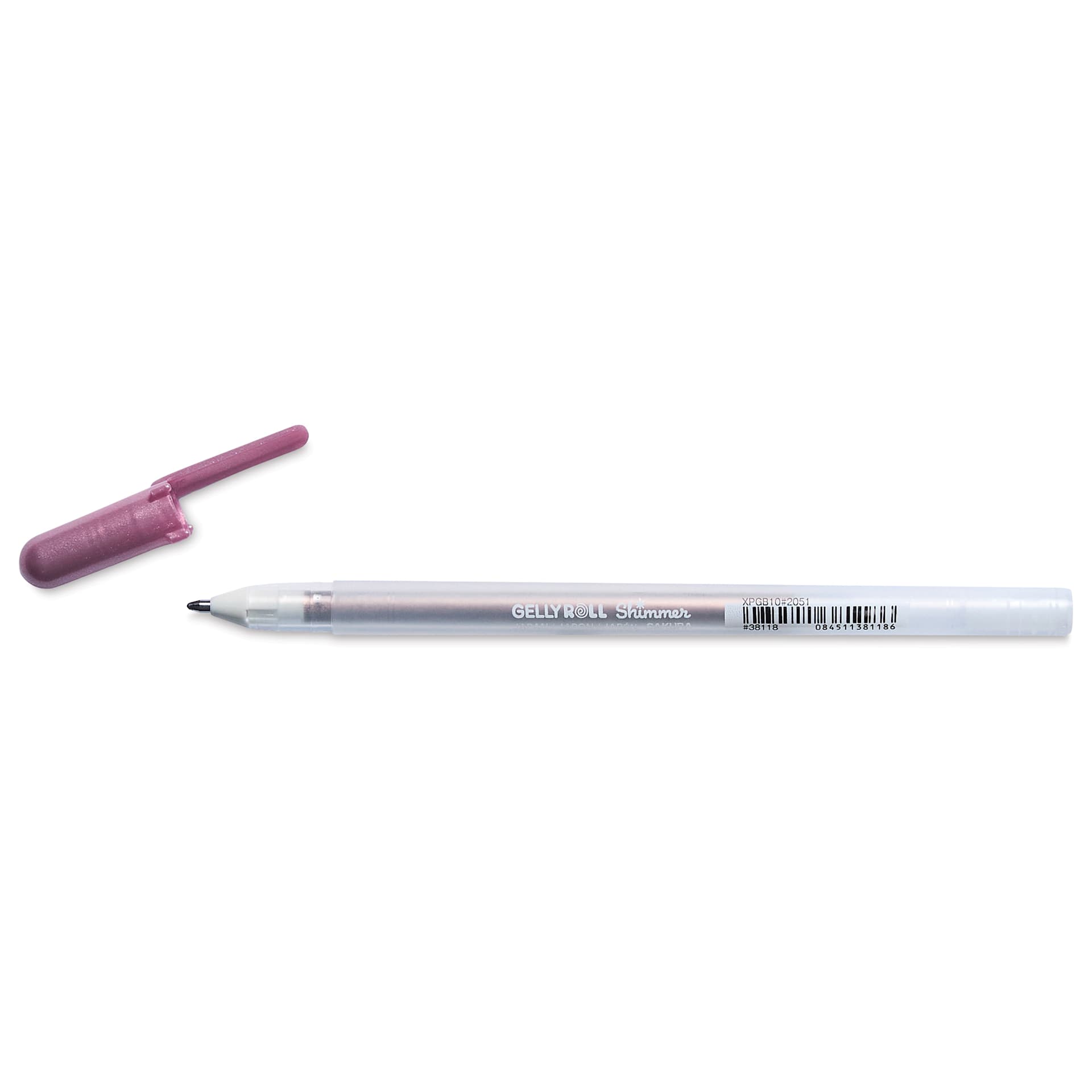 Sakura Gelly Roll Shimmer Pen - Pink, cap off