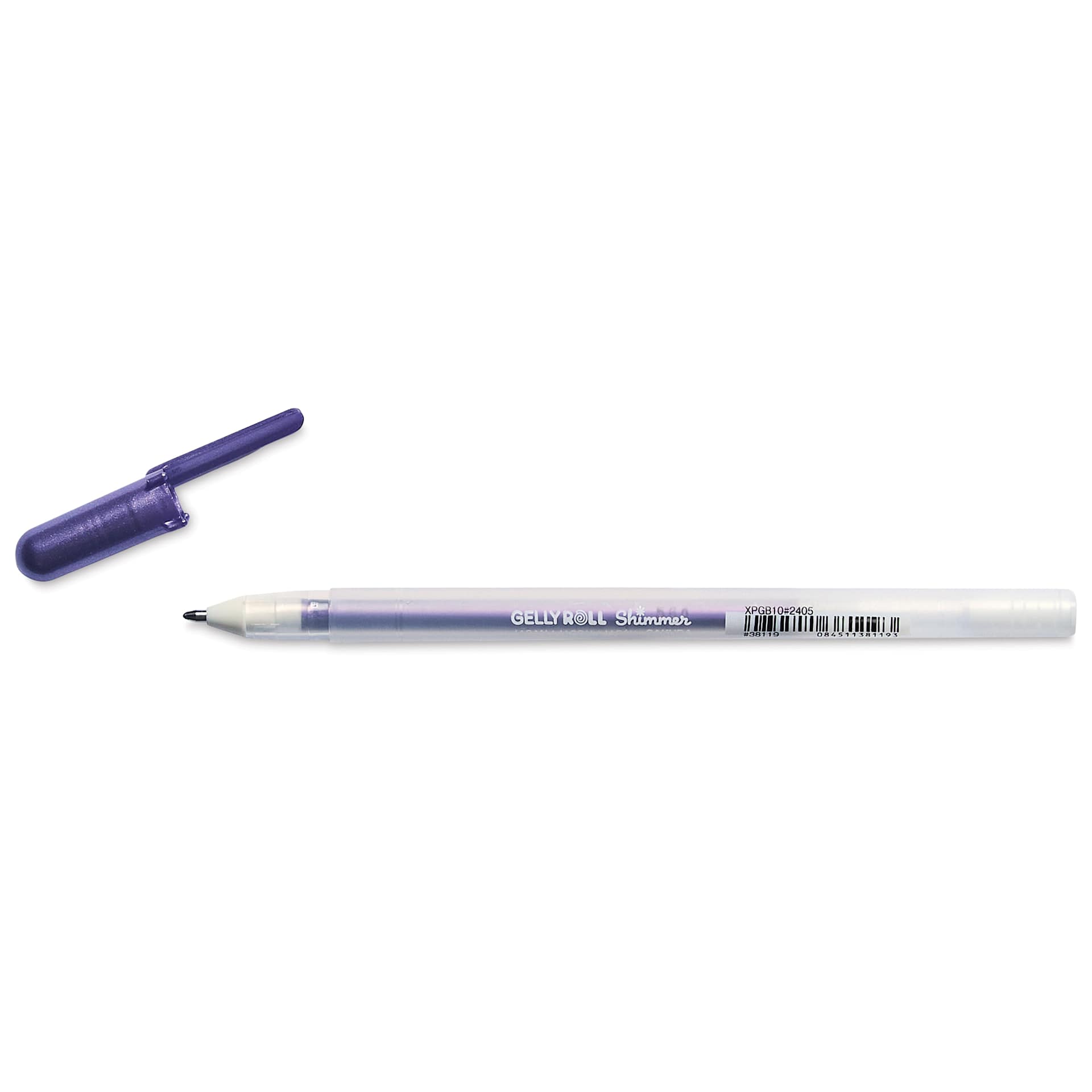 Sakura Gelly Roll Shimmer Pen - Purple, cap off