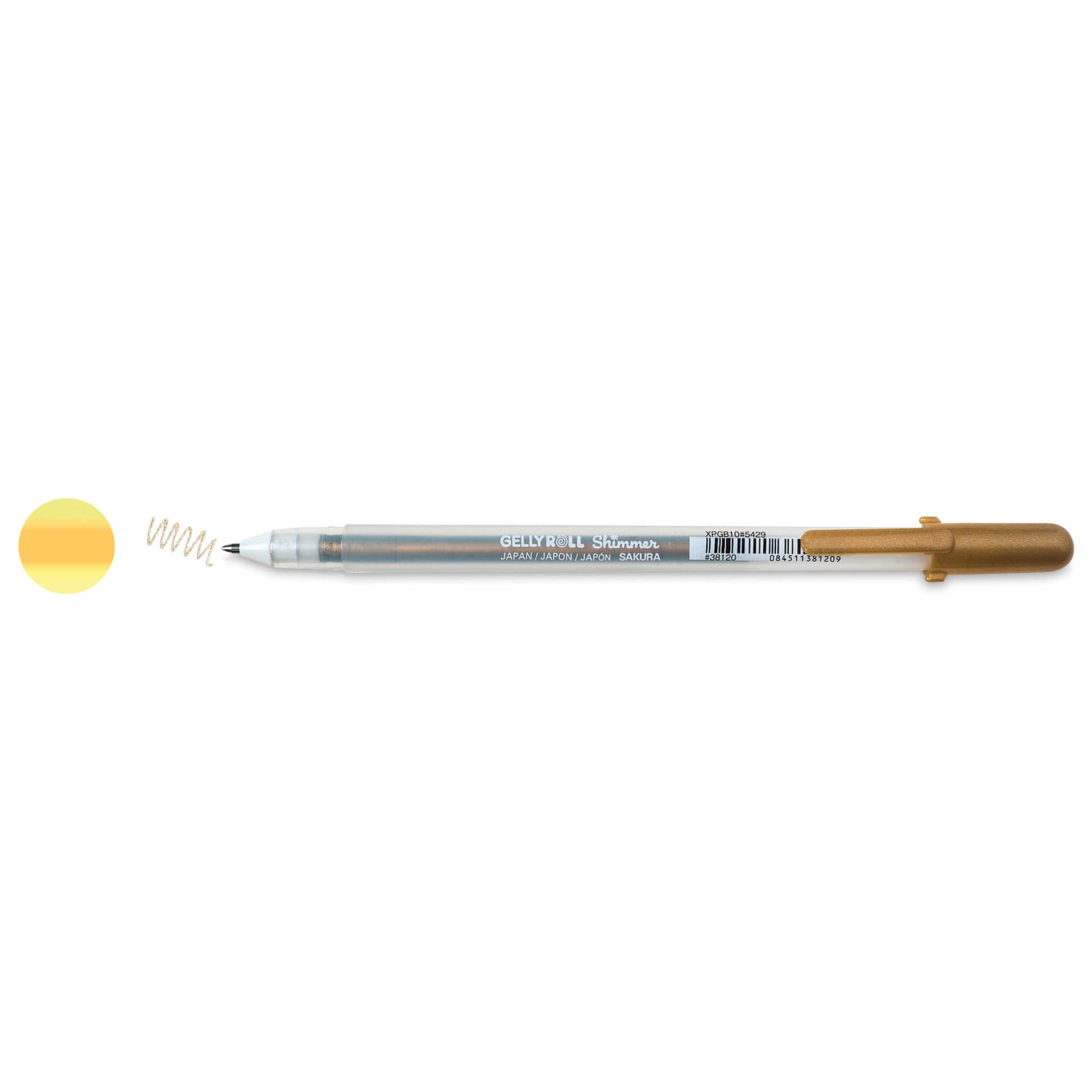 Sakura Gelly Roll Shimmer Pen - Copper pen with swatch