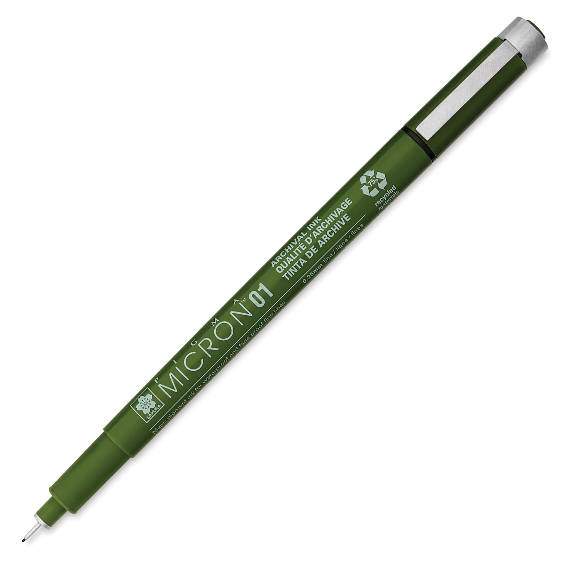 Sakura Pigma Micron Eco Pen - Black, 01, uncapped