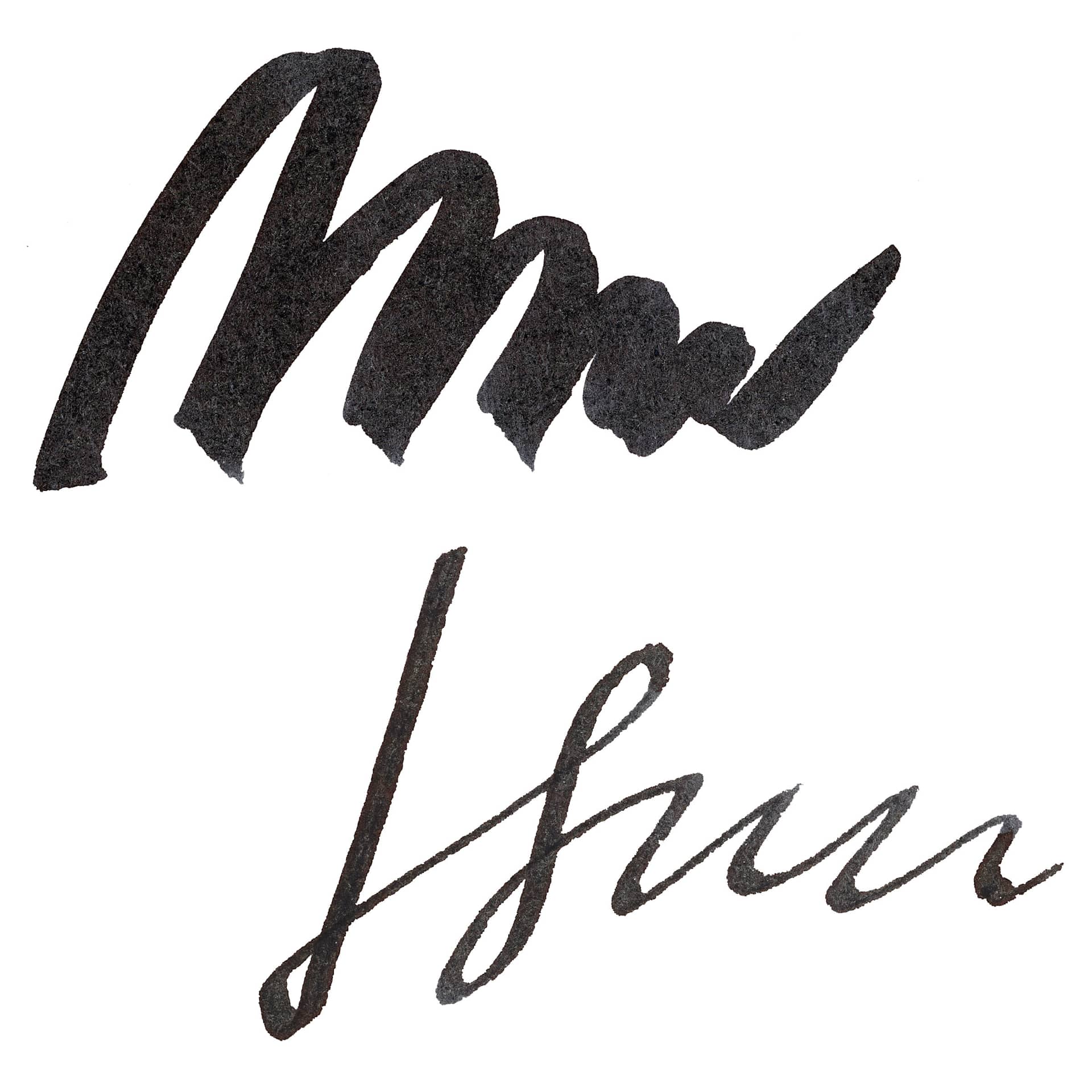 Diamine Fountain Pen Ink - Jet Black, 80 ml swatch