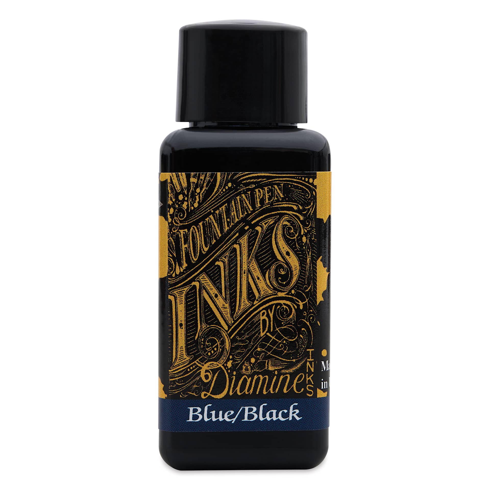 Diamine Fountain Pen Ink - Blue/Black, 30 ml