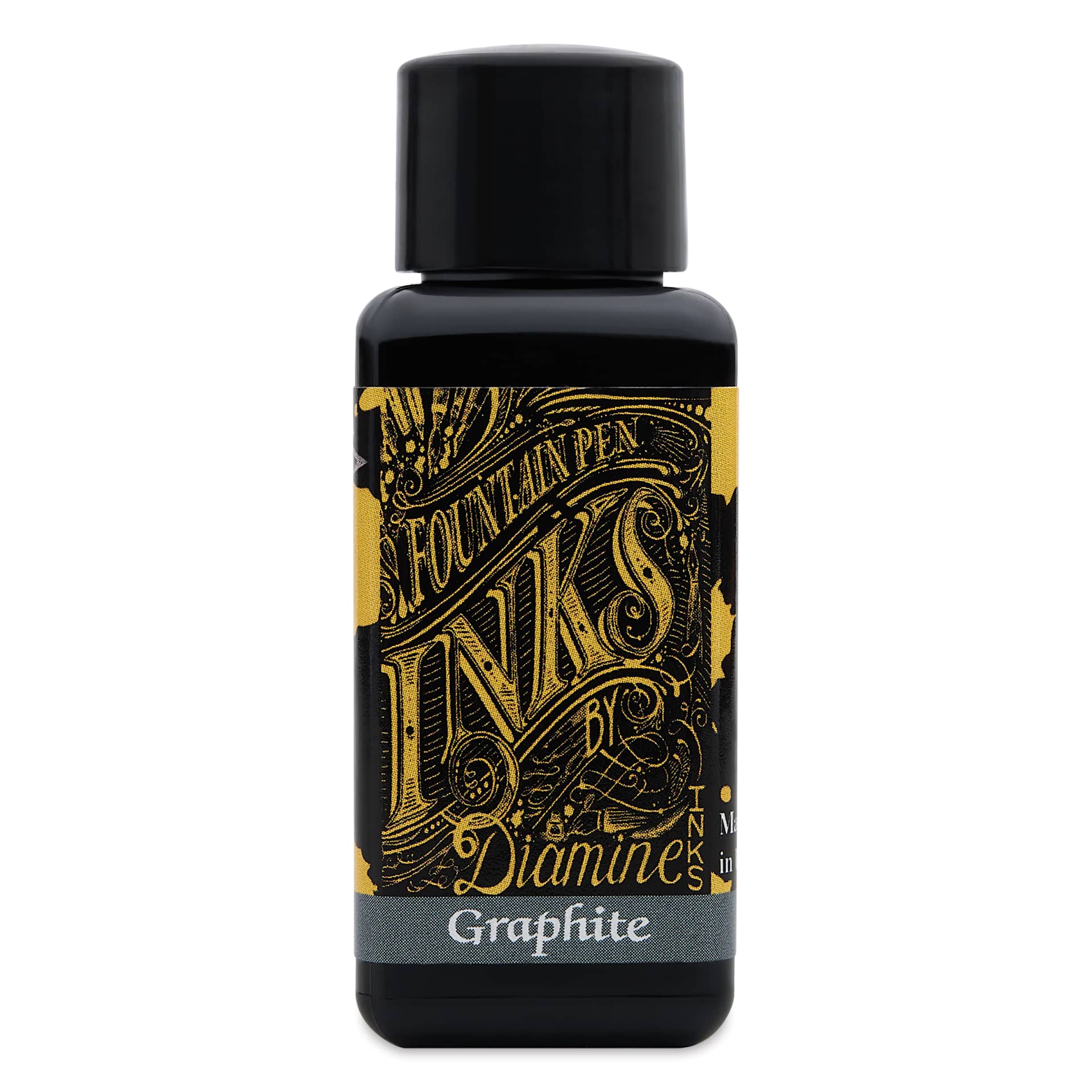 Diamine Fountain Pen Ink - Graphite, 30 ml