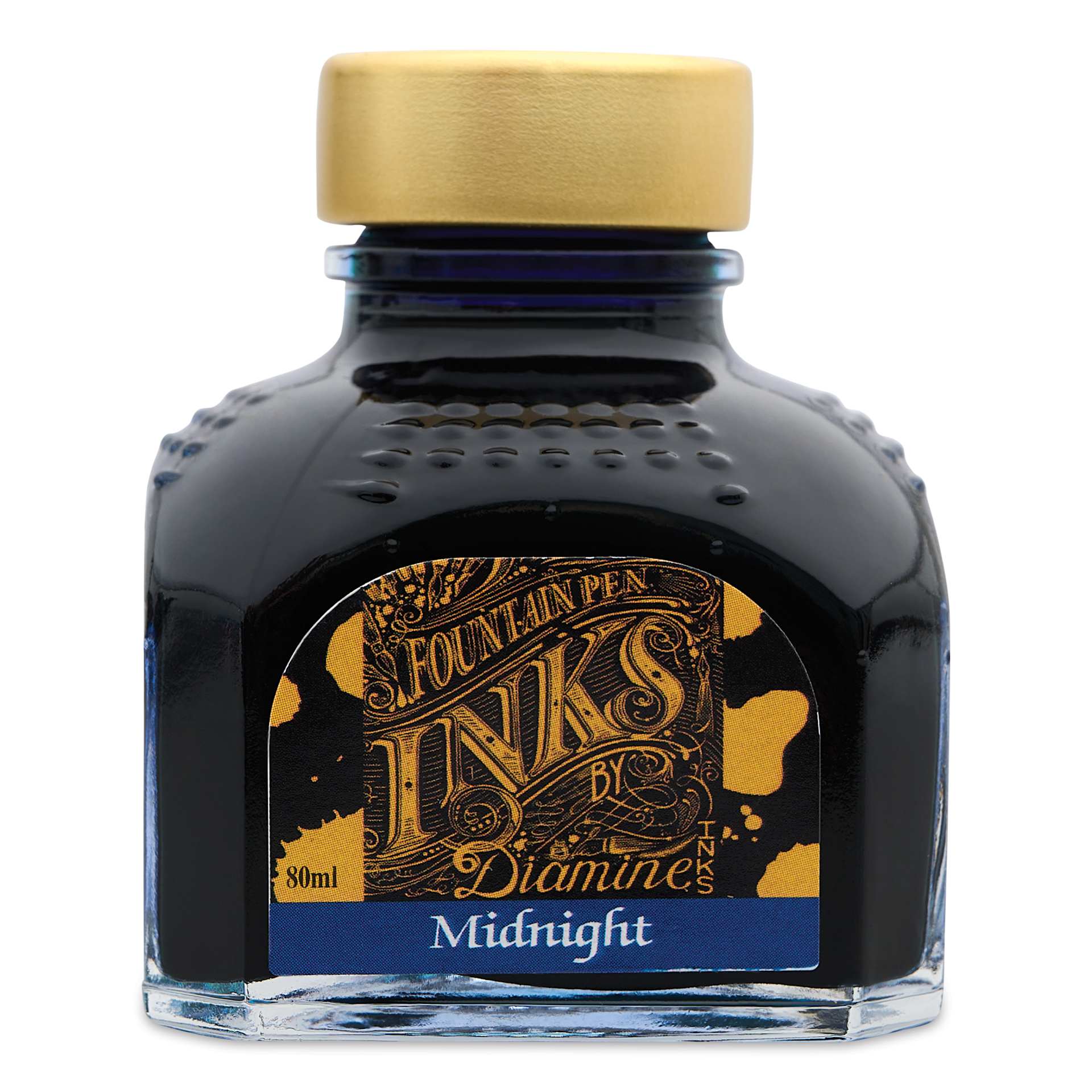 Diamine Fountain Pen Ink - Midnight, 80 ml