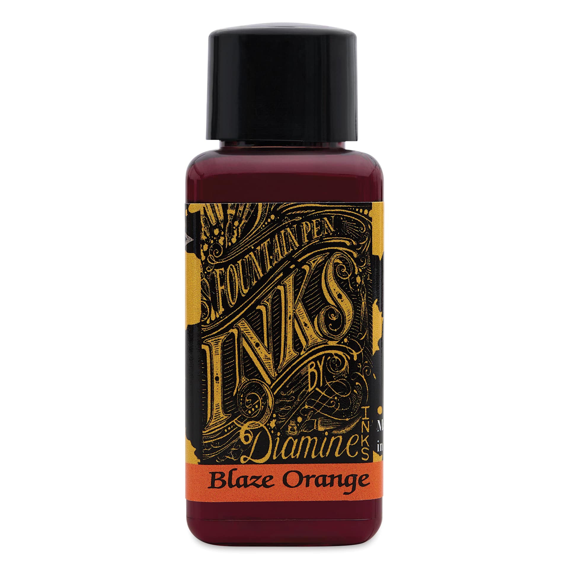 Diamine Fountain Pen Ink - Blaze Orange, 30 ml
