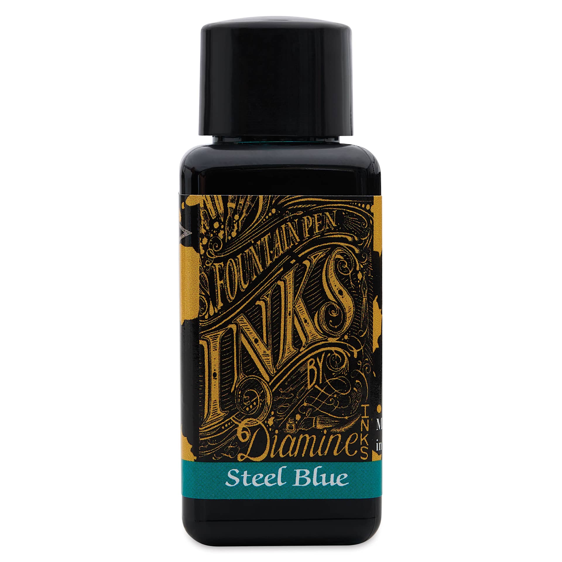 Diamine Fountain Pen Ink - Steel Blue, 30 ml