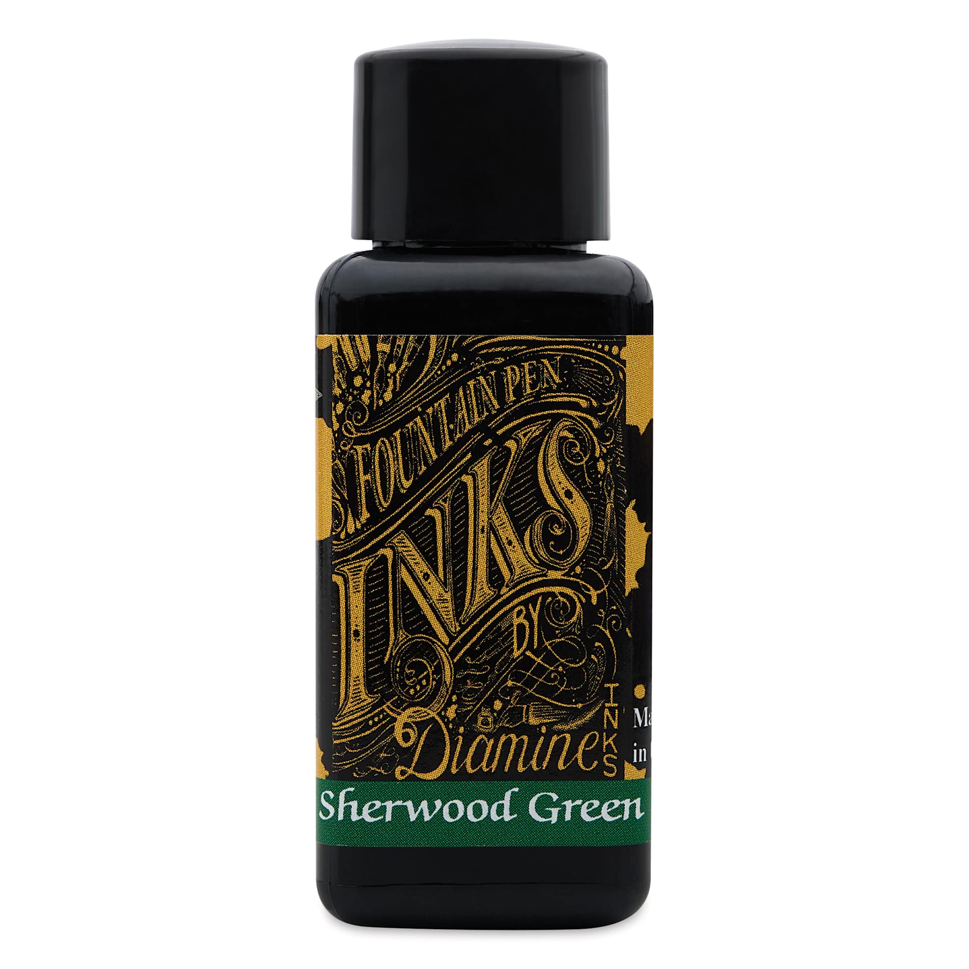 Diamine Fountain Pen Ink - Sherwood Green, 30 ml