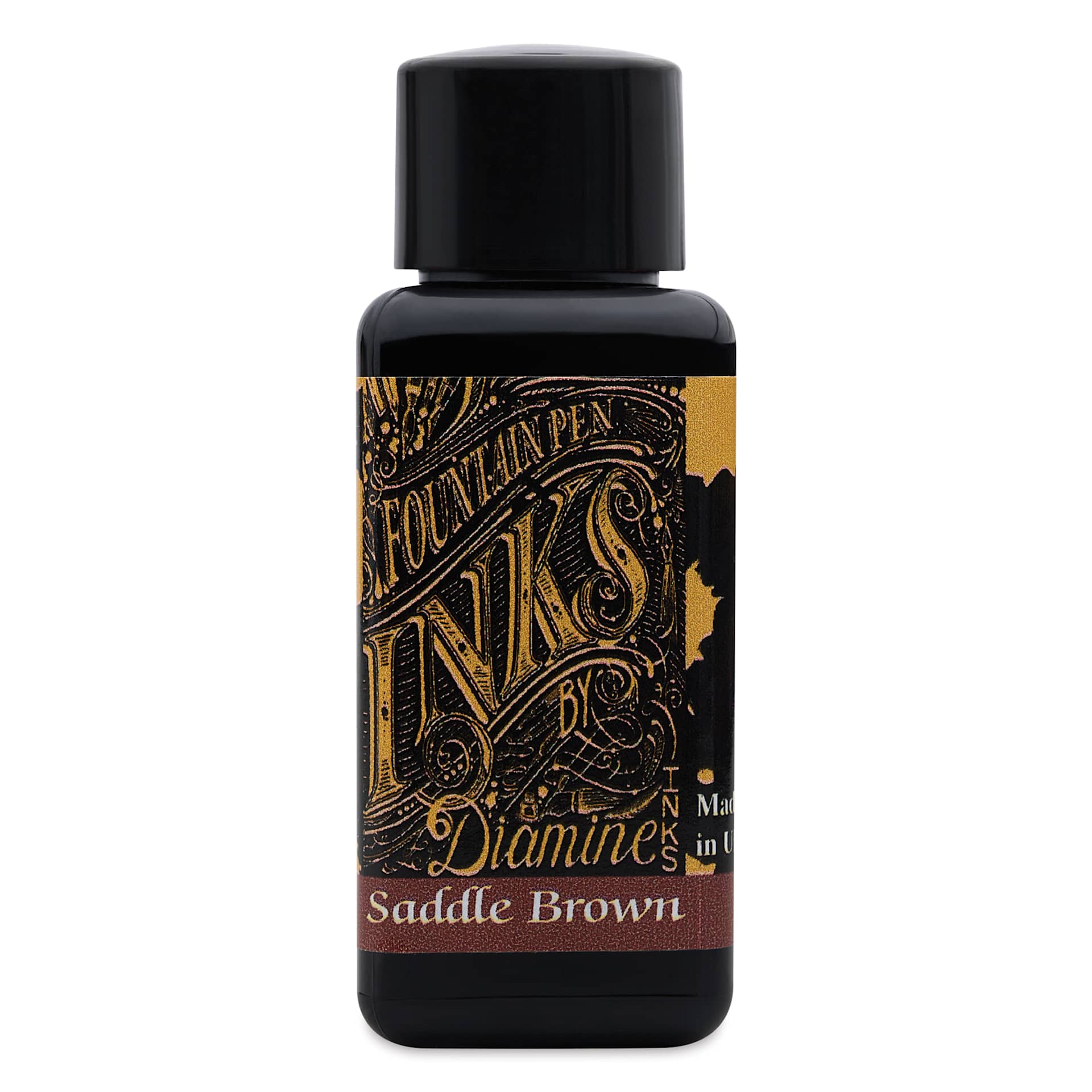 Diamine Fountain Pen Ink - Saddle Brown, 30 ml