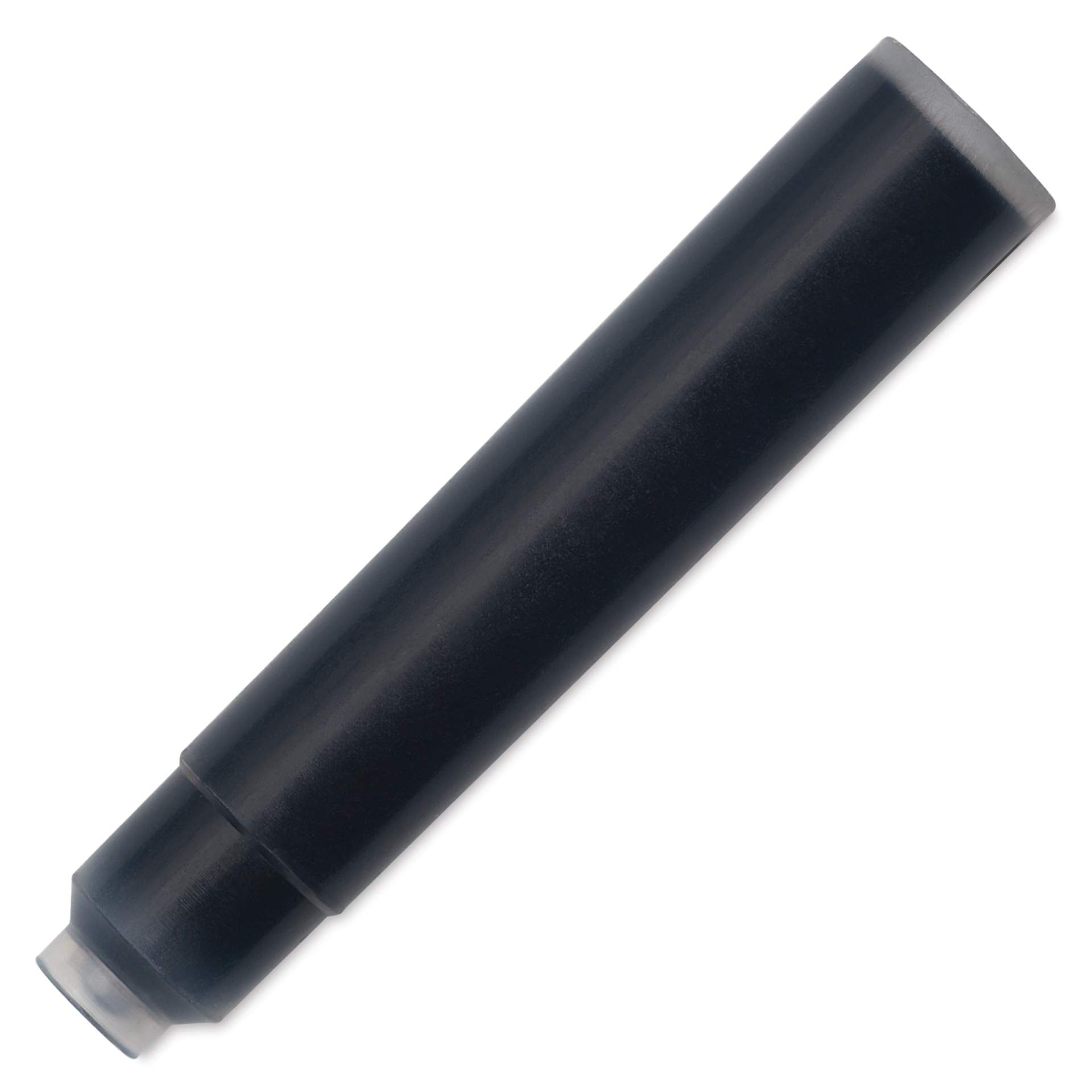 Diamine Ink Cartridges - Pkg of 18, Jet Black, close up of cartridge