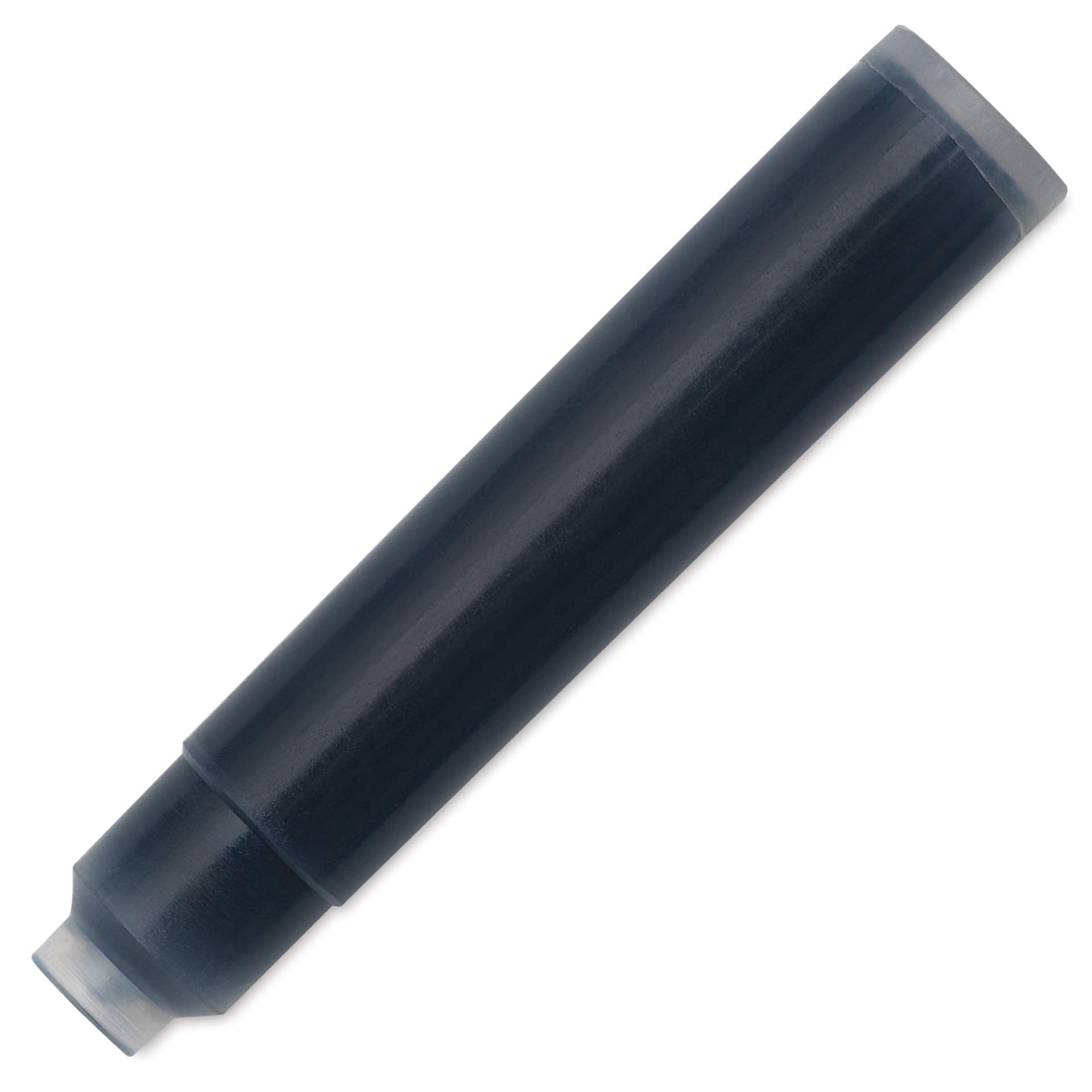 Diamine Ink Cartridges - Pkg of 18, Blue Black, close up of cartridge