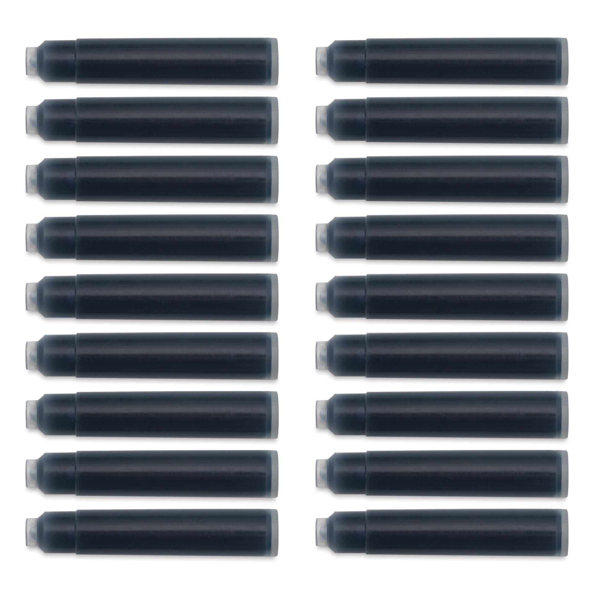 Diamine Ink Cartridges - Pkg of 18, Blue Black, contents