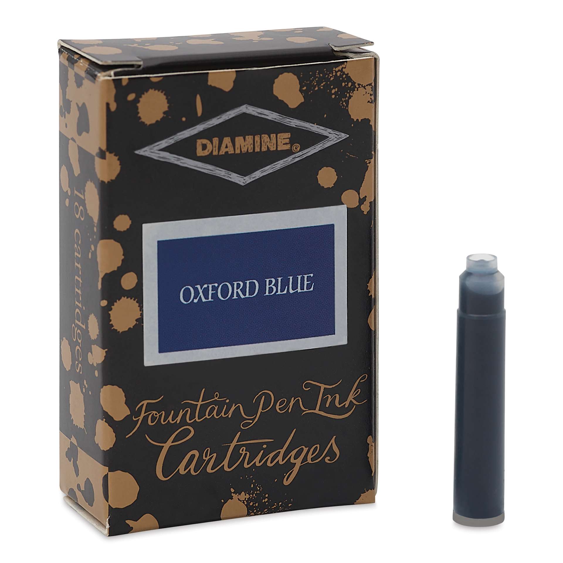 Diamine Ink Cartridges - Pkg of 18, Oxford Blue