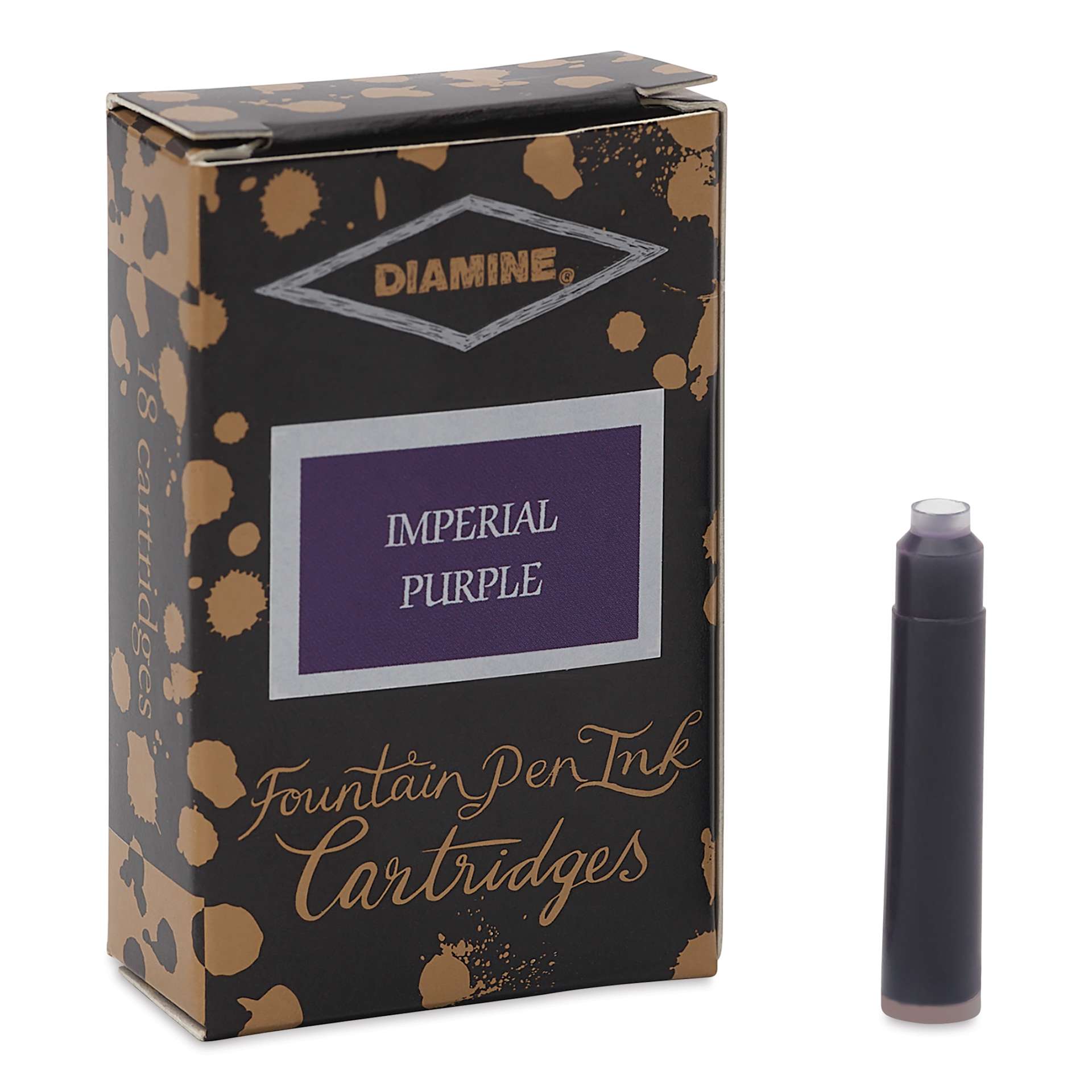 Diamine Ink Cartridges - Pkg of 18, Imperial Purple