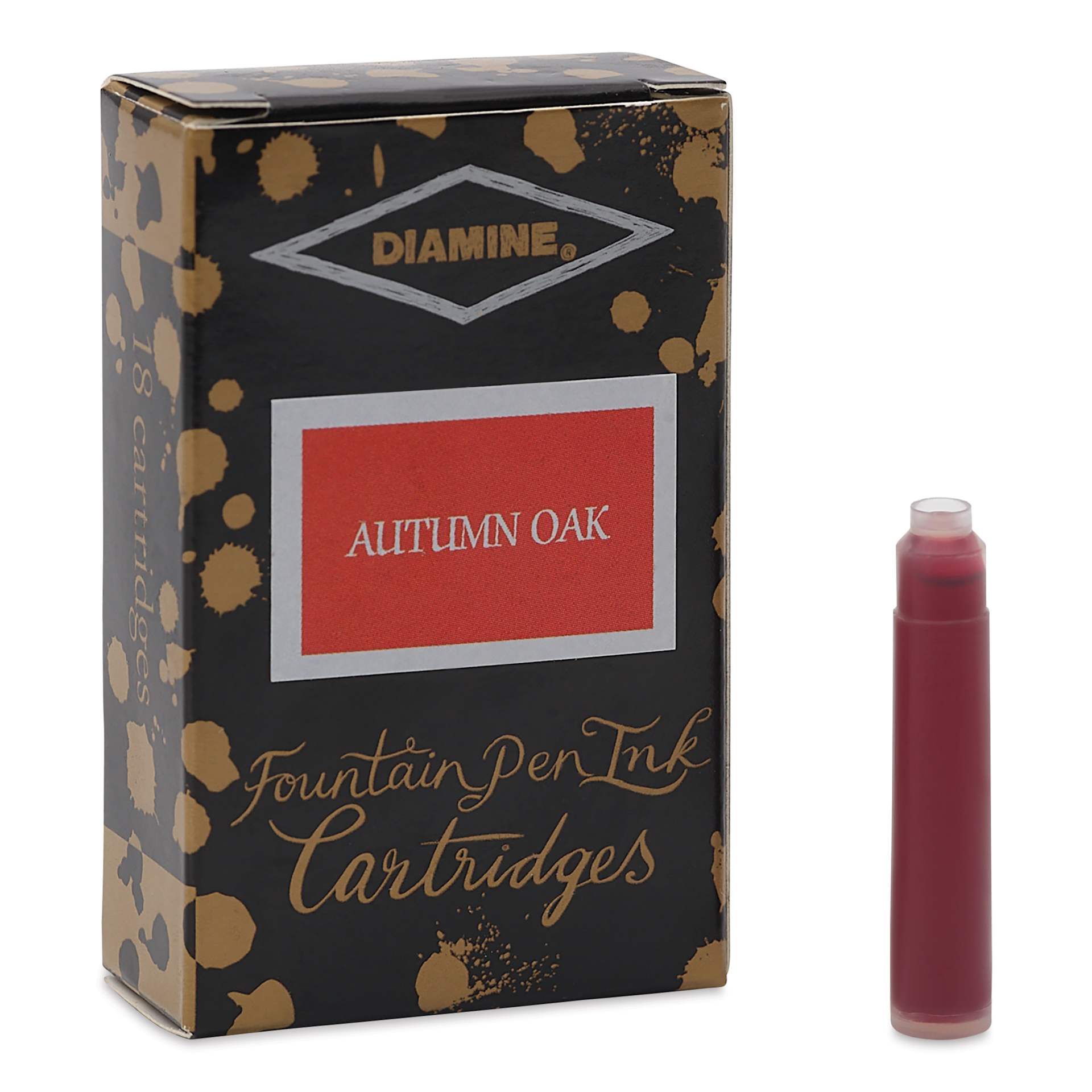 Diamine Ink Cartridges - Pkg of 18, Autumn Oak