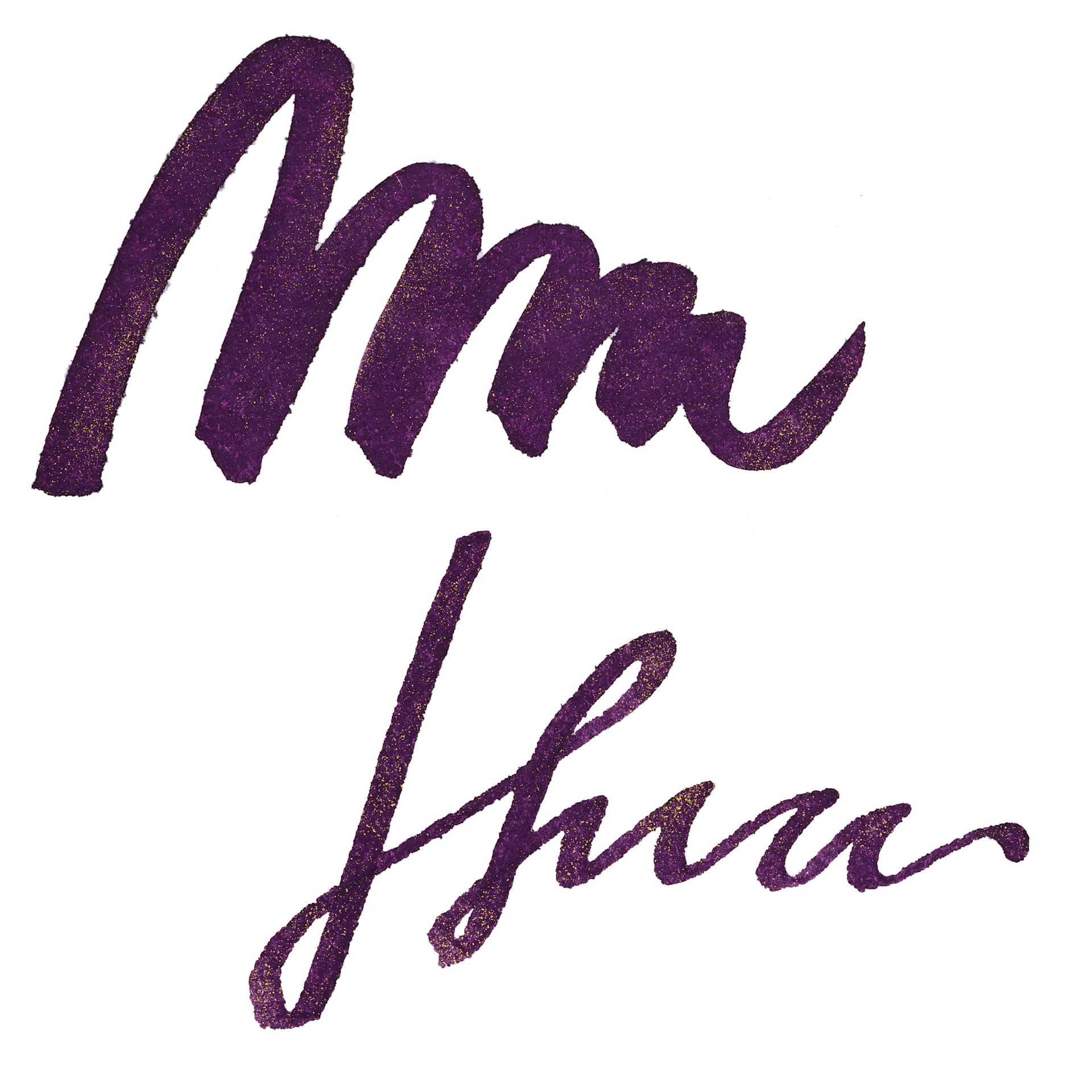 Diamine Shimmer Fountain Pen Ink - Purple Pazzazz swatch
