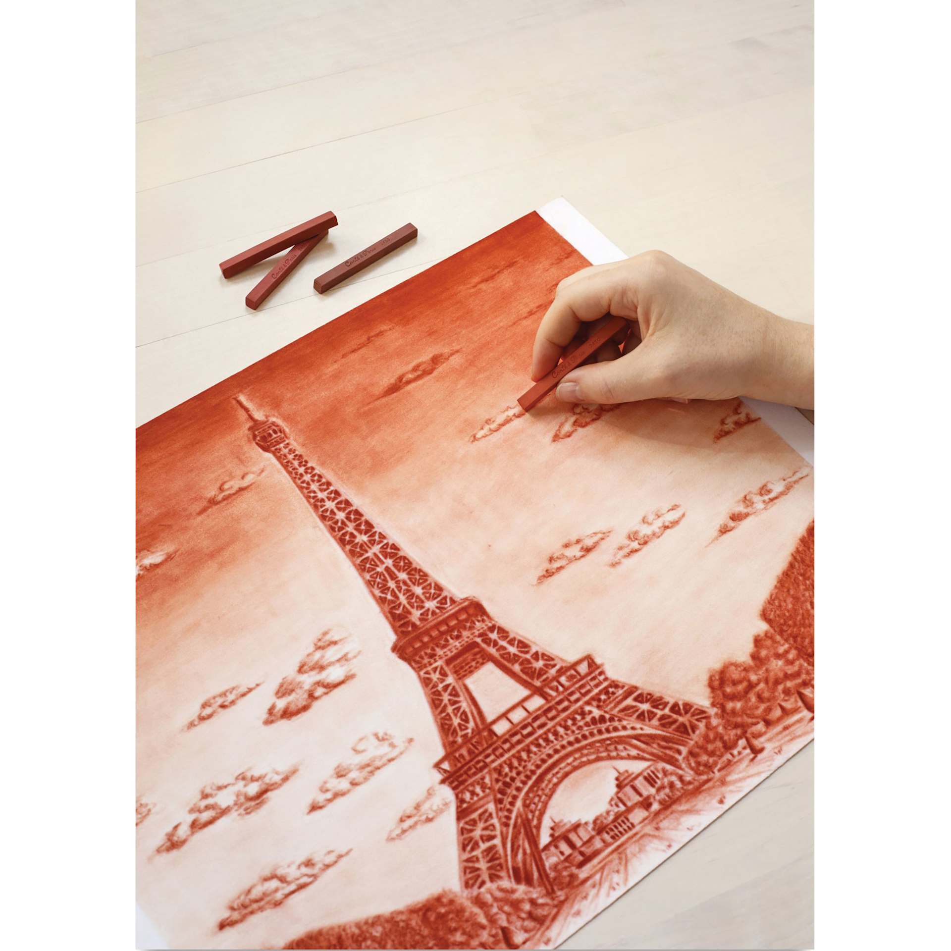 Sketch made with Conté à Paris Sketching Wood Box Set