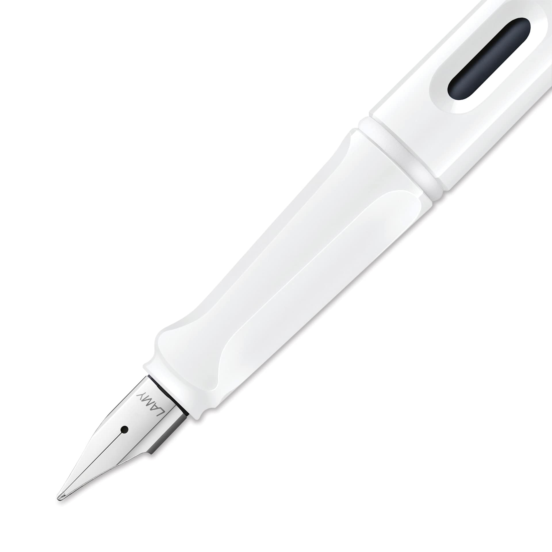 Lamy Safari Multi Ring Fountain Pen Set - White, Extra Fine Nib, close-up