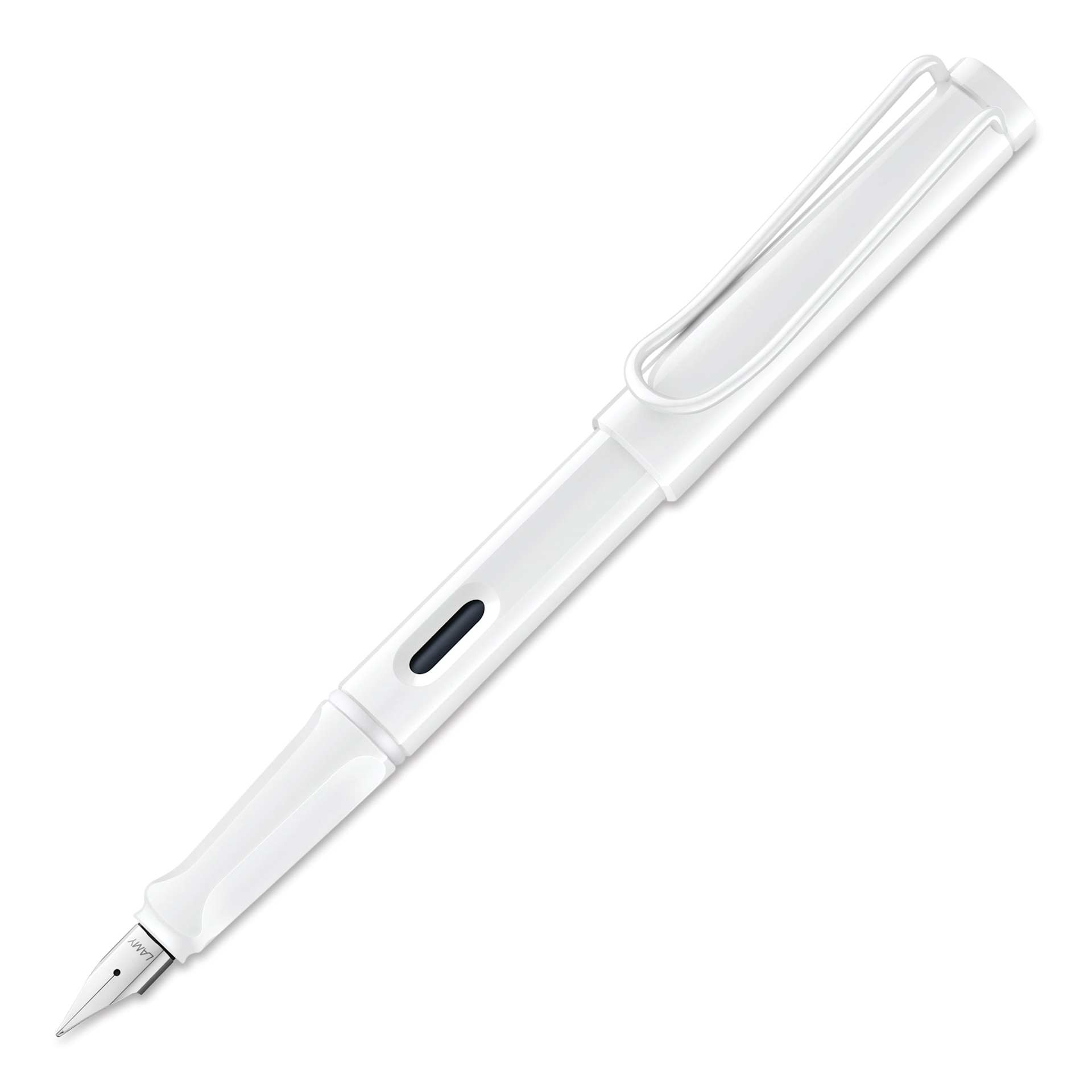 Lamy Safari Multi Ring Fountain Pen Set - White, Extra Fine Nib, uncapped