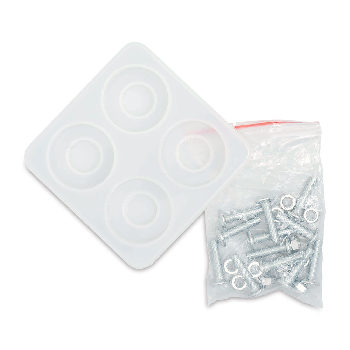 American Crafts Color Pour Drawer Knobs Silicone Mold (mold and included hardware)