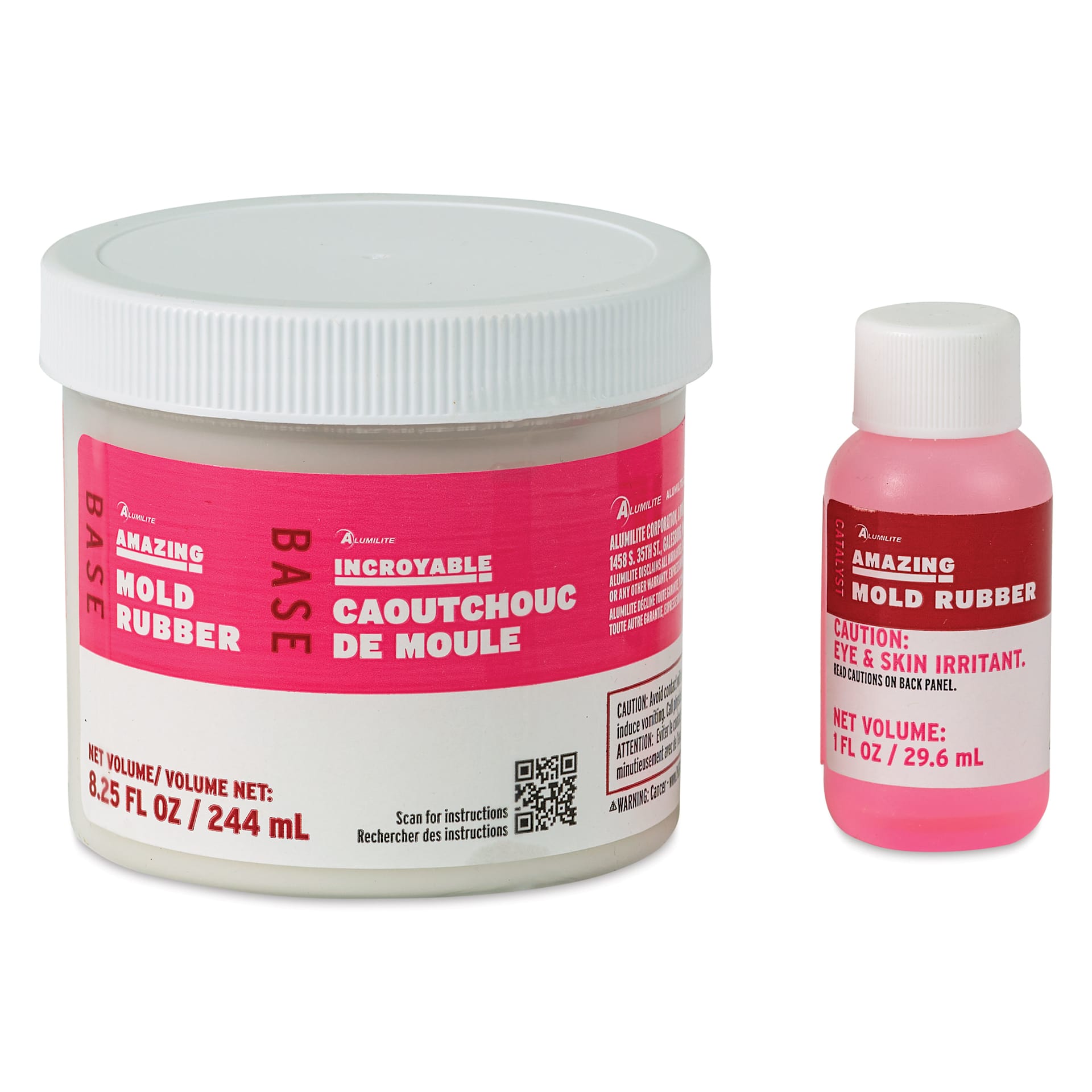 Alumilite Amazing Mold Rubber - base and catalyst