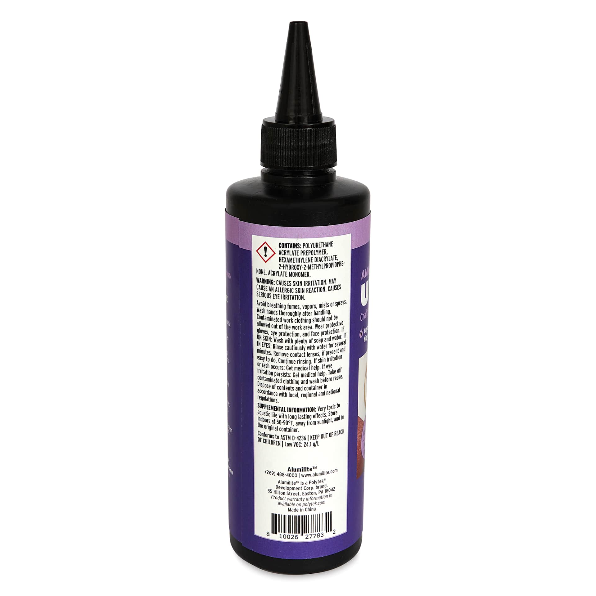 Alumilite Amazing UV Resin - 8 oz - back