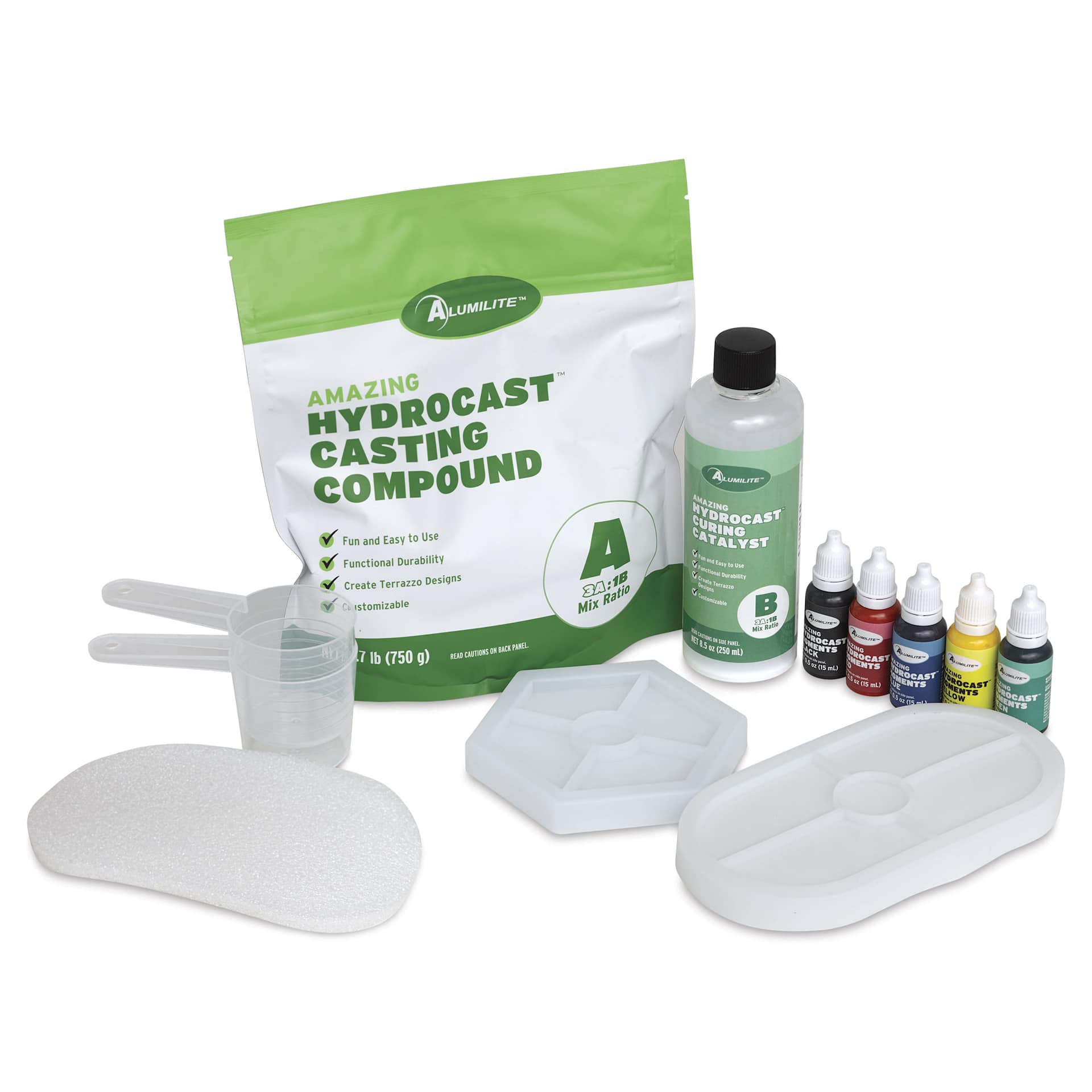 Alumilite Amazing HydroCast Starter Kit - contents