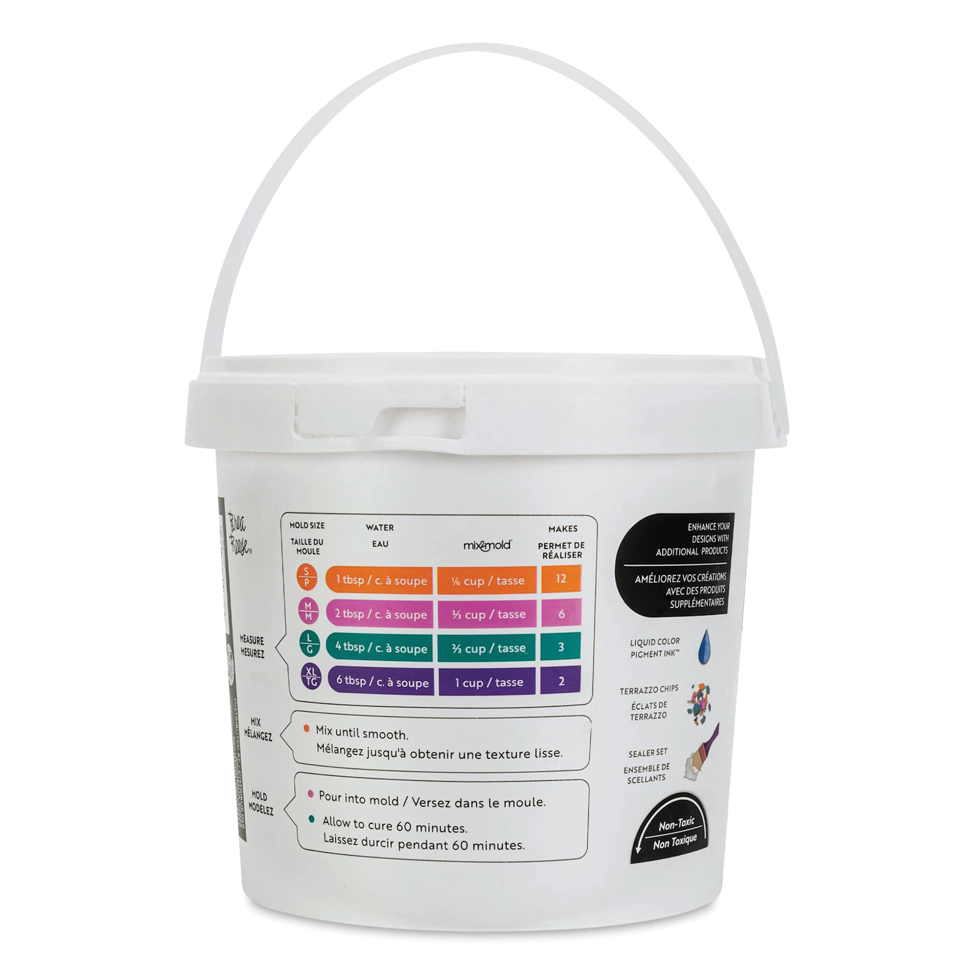 Brea Reese Mix2Mold Ceramic Resin - White, 2500 g Tub - back