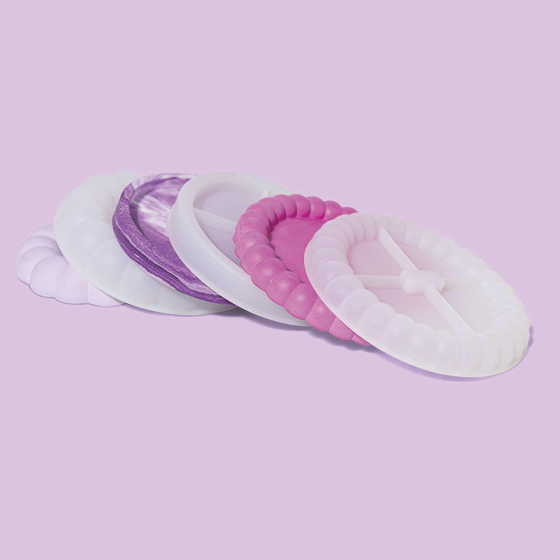 Brea Reese Mix2Mold Silicone Tray Molds - Set of 3 - molds and finished examples