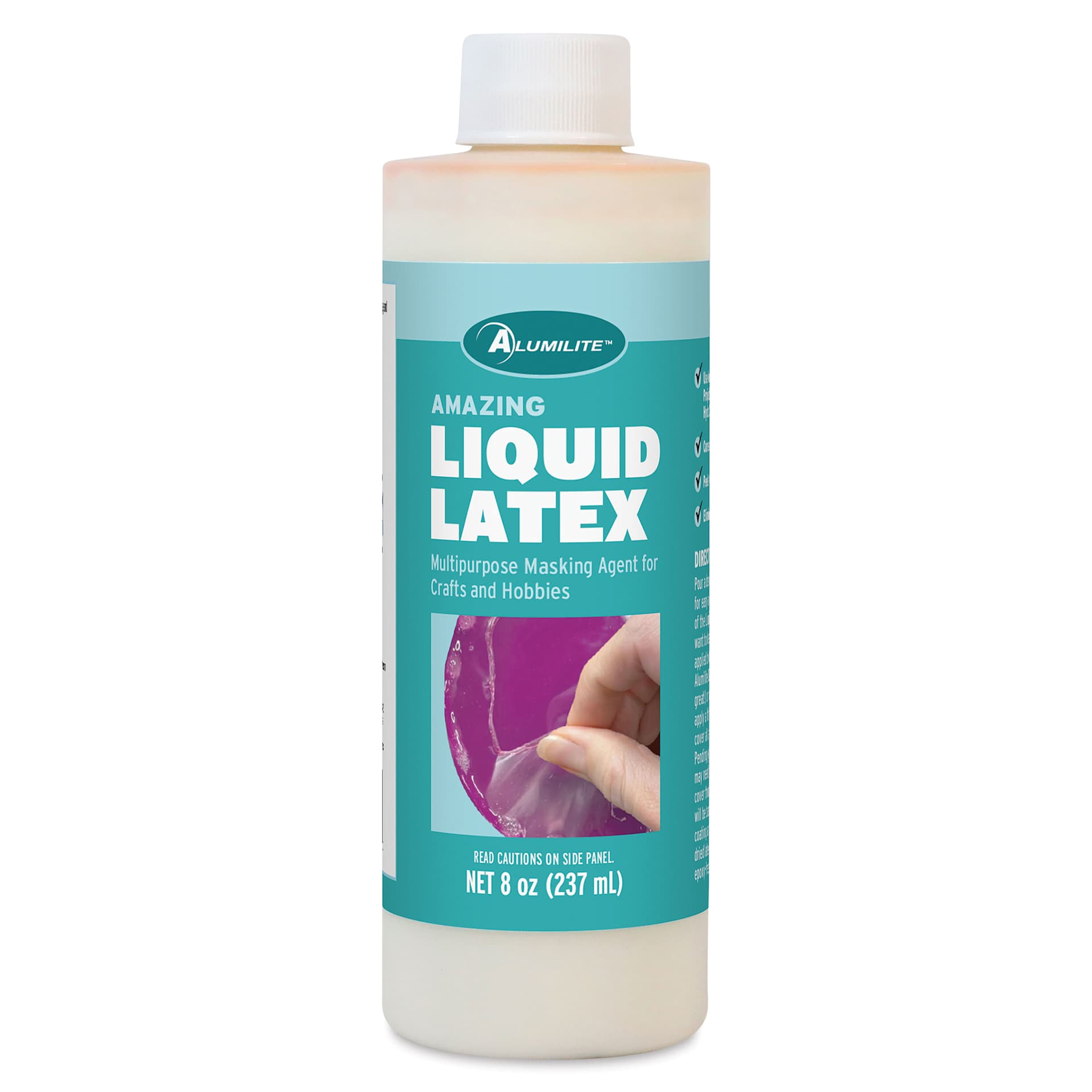 Alumilite Liquid Latex Multipurpose Masking Agent - 8 oz, front of bottle