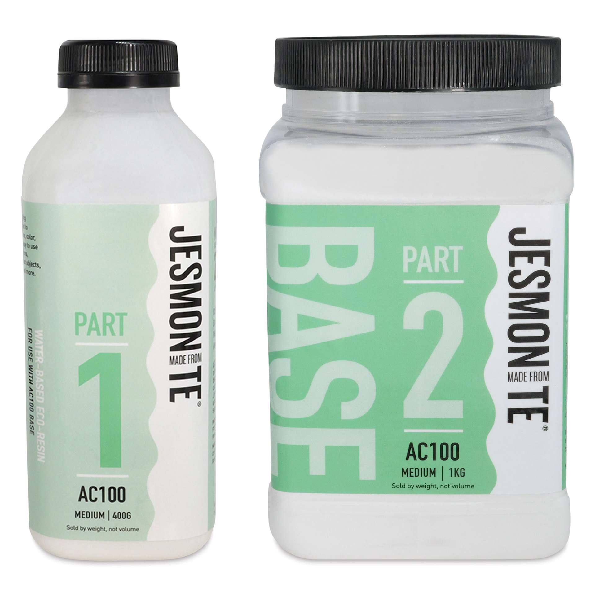 Jesmonite AC100 Eco-Resin - Base, Medium, 1 kg Jar with acrylic liquid (sold separately)