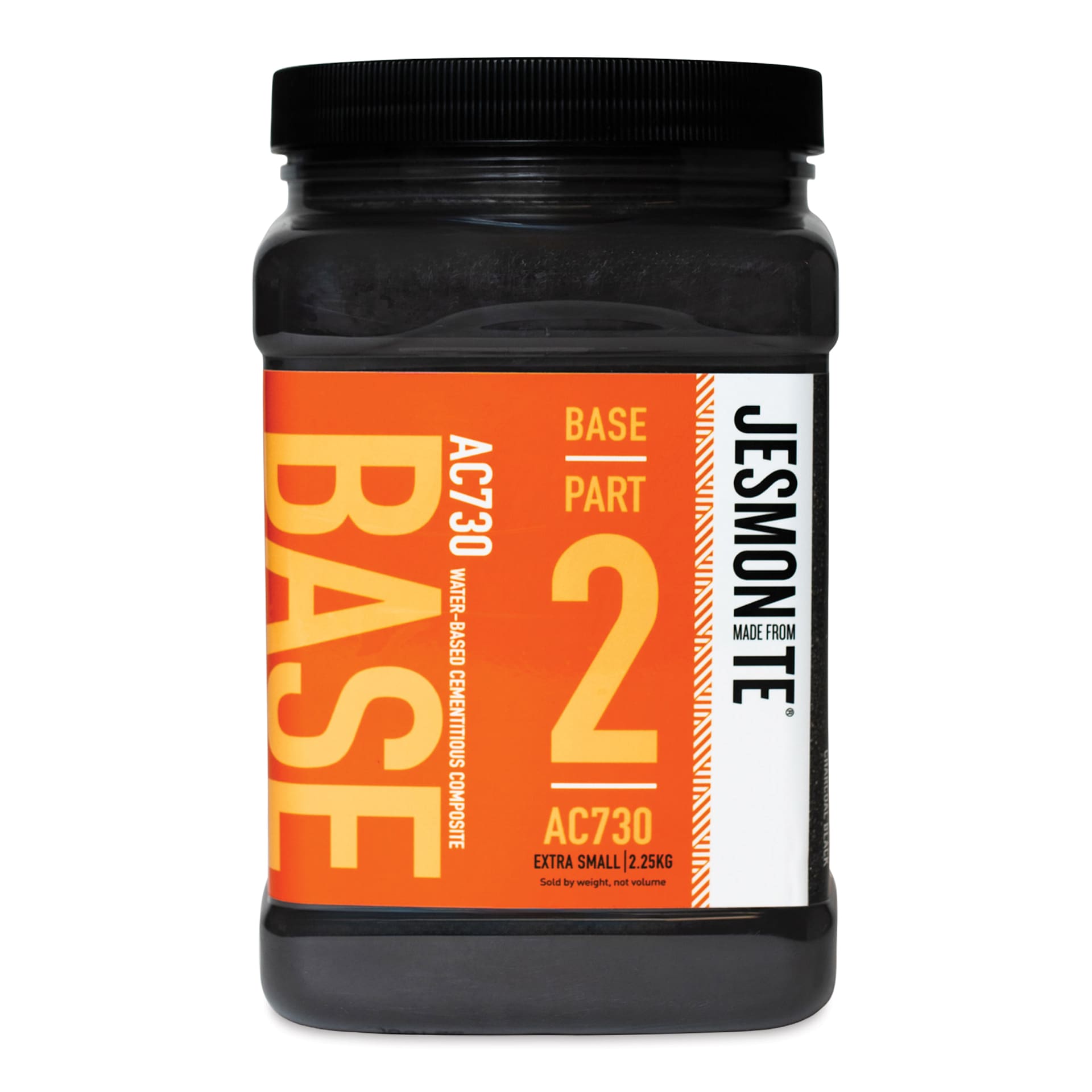 Jesmonite AC730 Micro-Concrete - Base, Charcoal Black, XS, 2.25 kg Jar