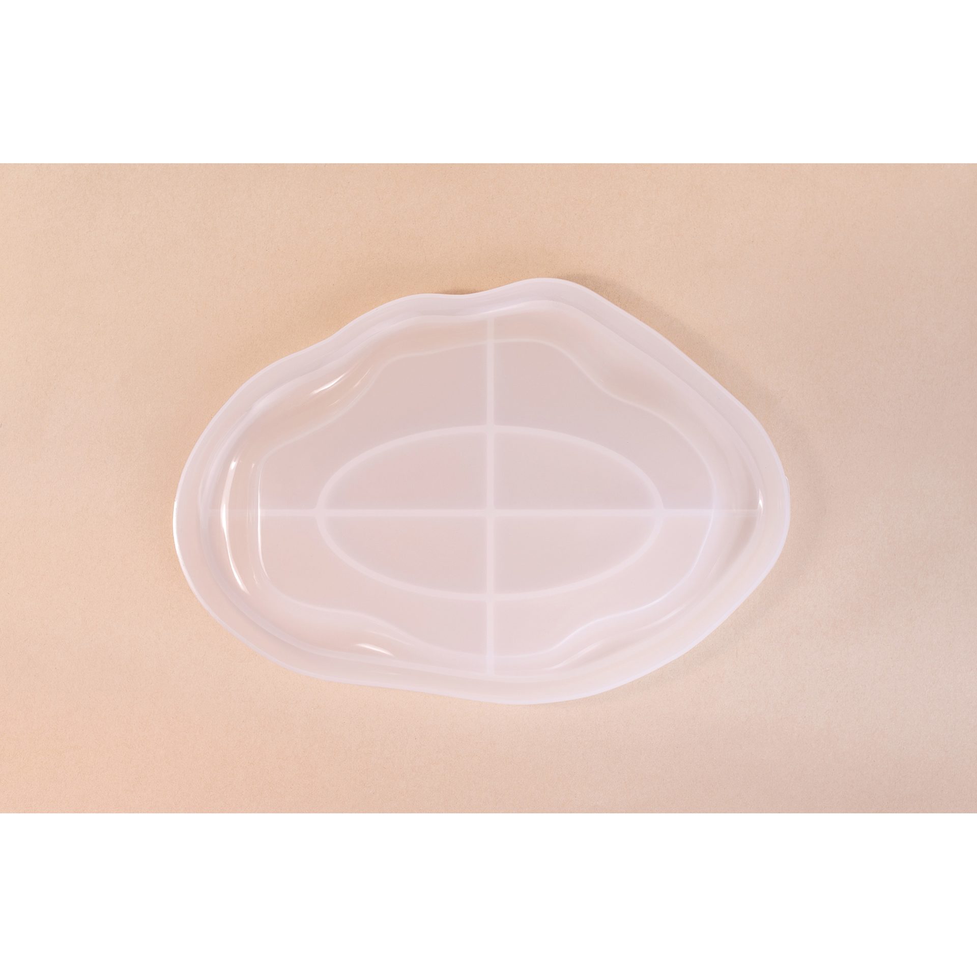 Jesmonite Silicone Tray Mold - Oblong Tray out of packaging