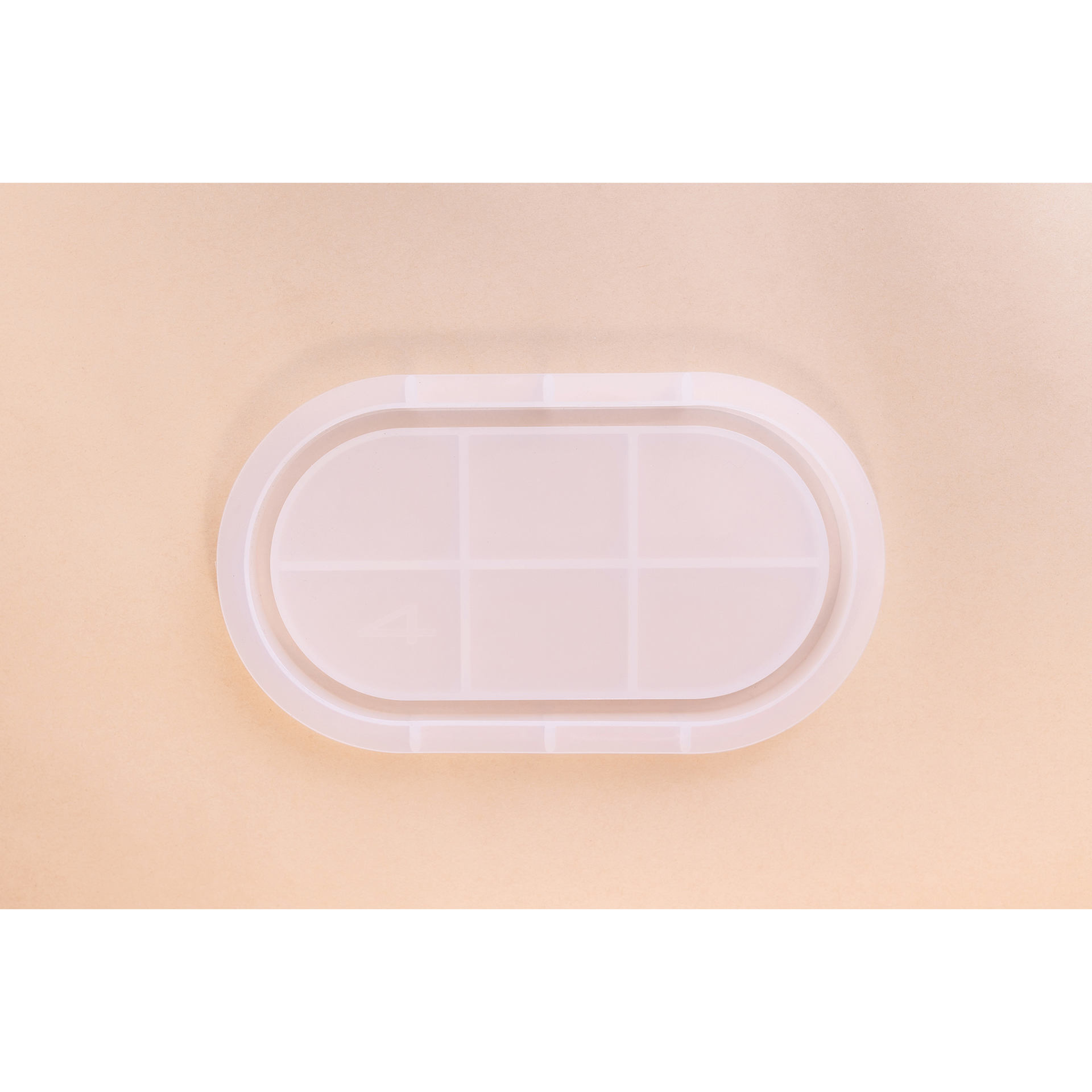 Jesmonite Silicone Tray Mold - Medium Oval Tray out of packaging