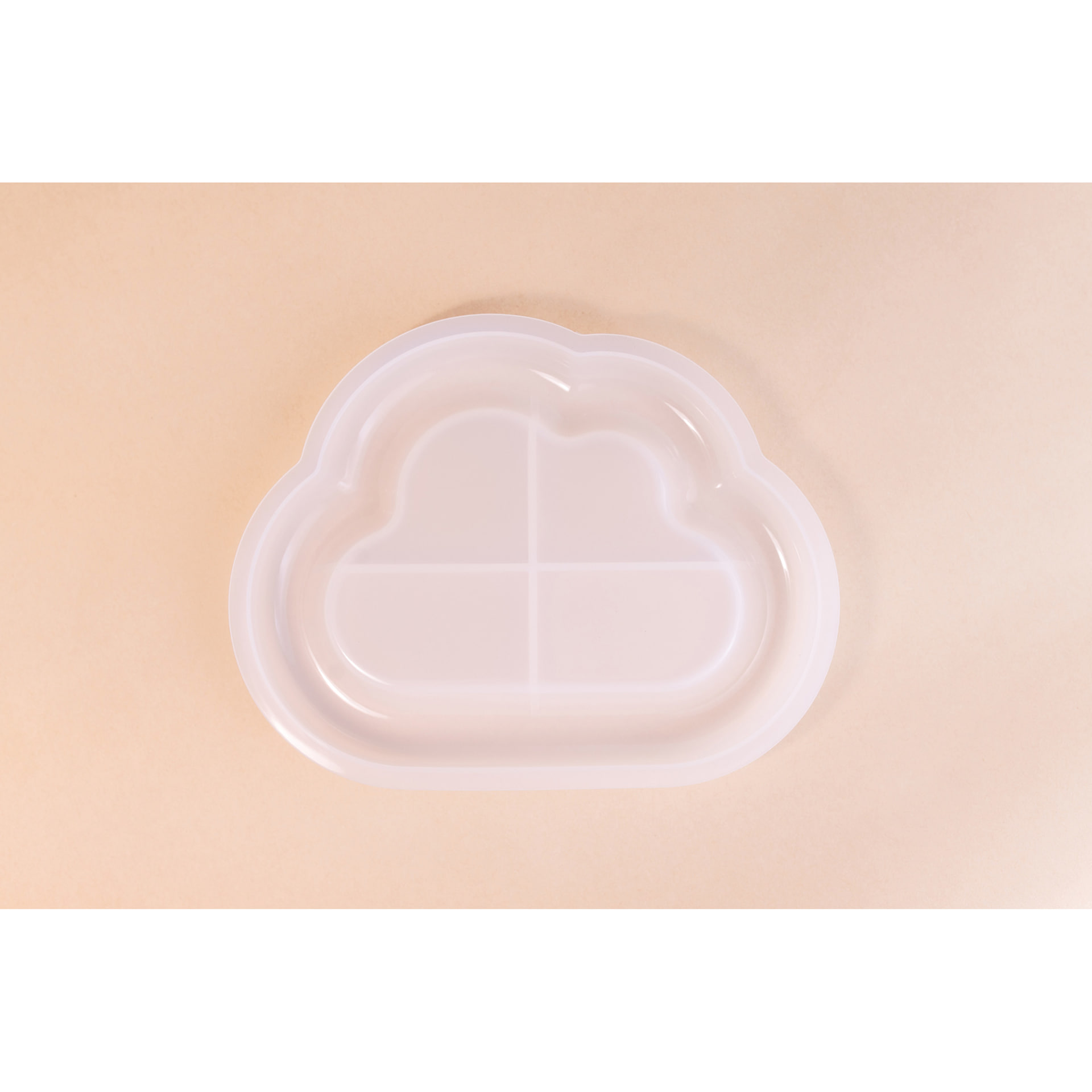 Jesmonite Silicone Tray Mold - Wide Edge Cloud Tray out of packaging