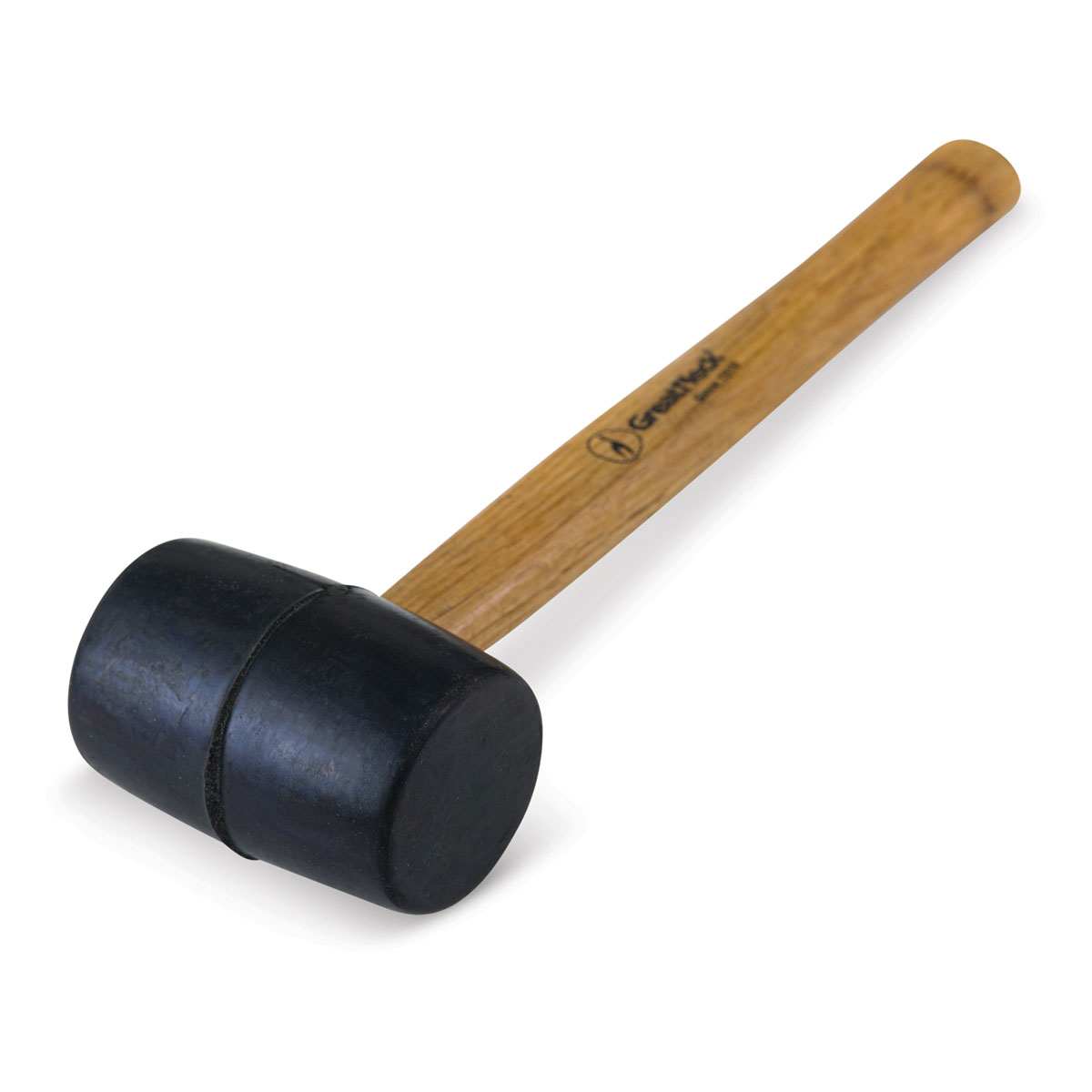 Great Neck Rubber Mallet, 8 oz - close-up of head