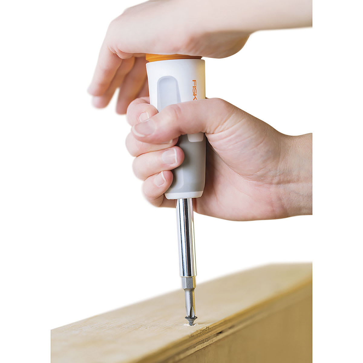 Fiskars Precision Screwdriver - Hands using screwdriver 
