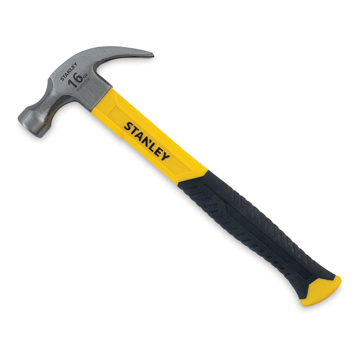 Stanley Fiberglass Claw Hammer - side view