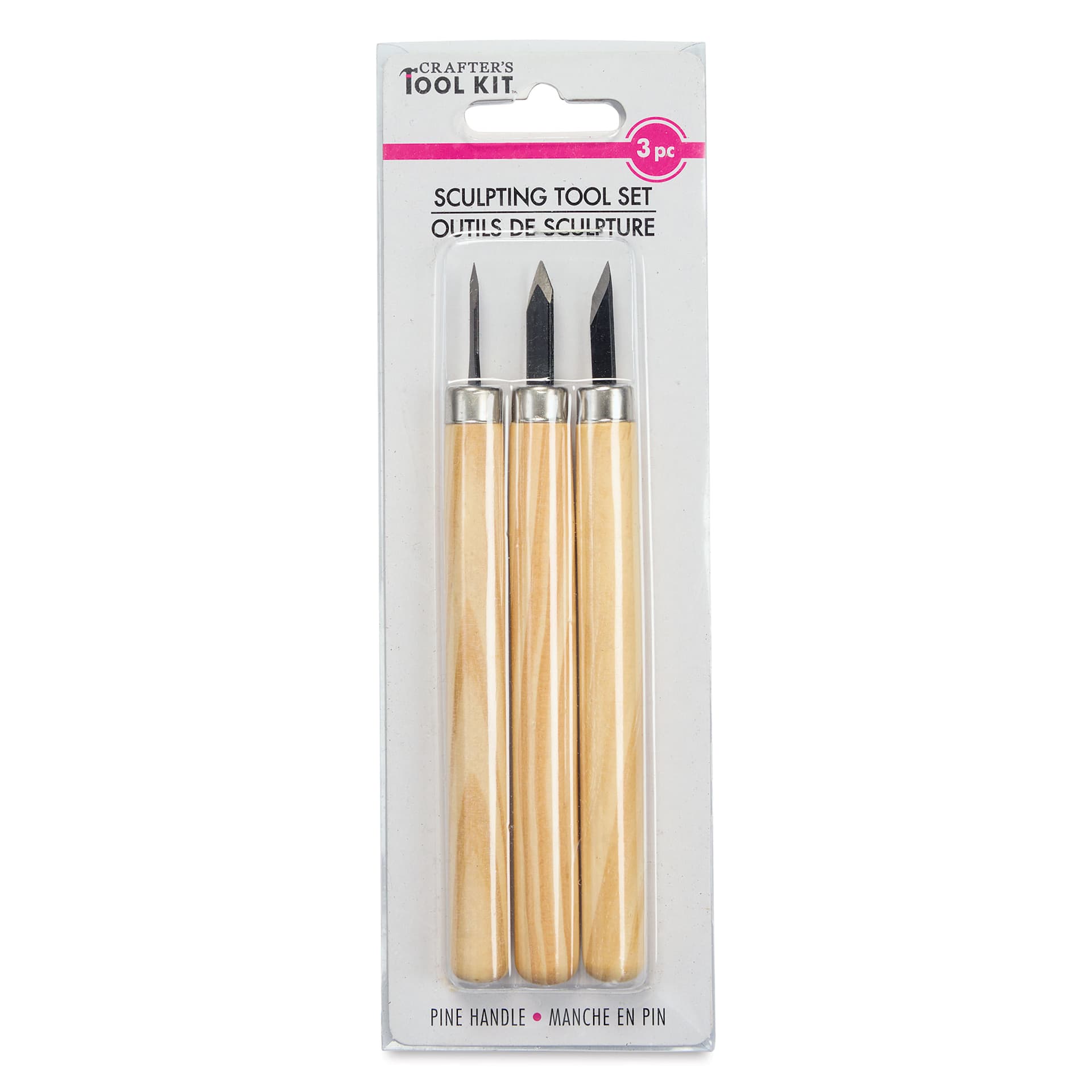 Crafter's Toolkit Sculpting Tools - Carving, Set of 3 front of packaging