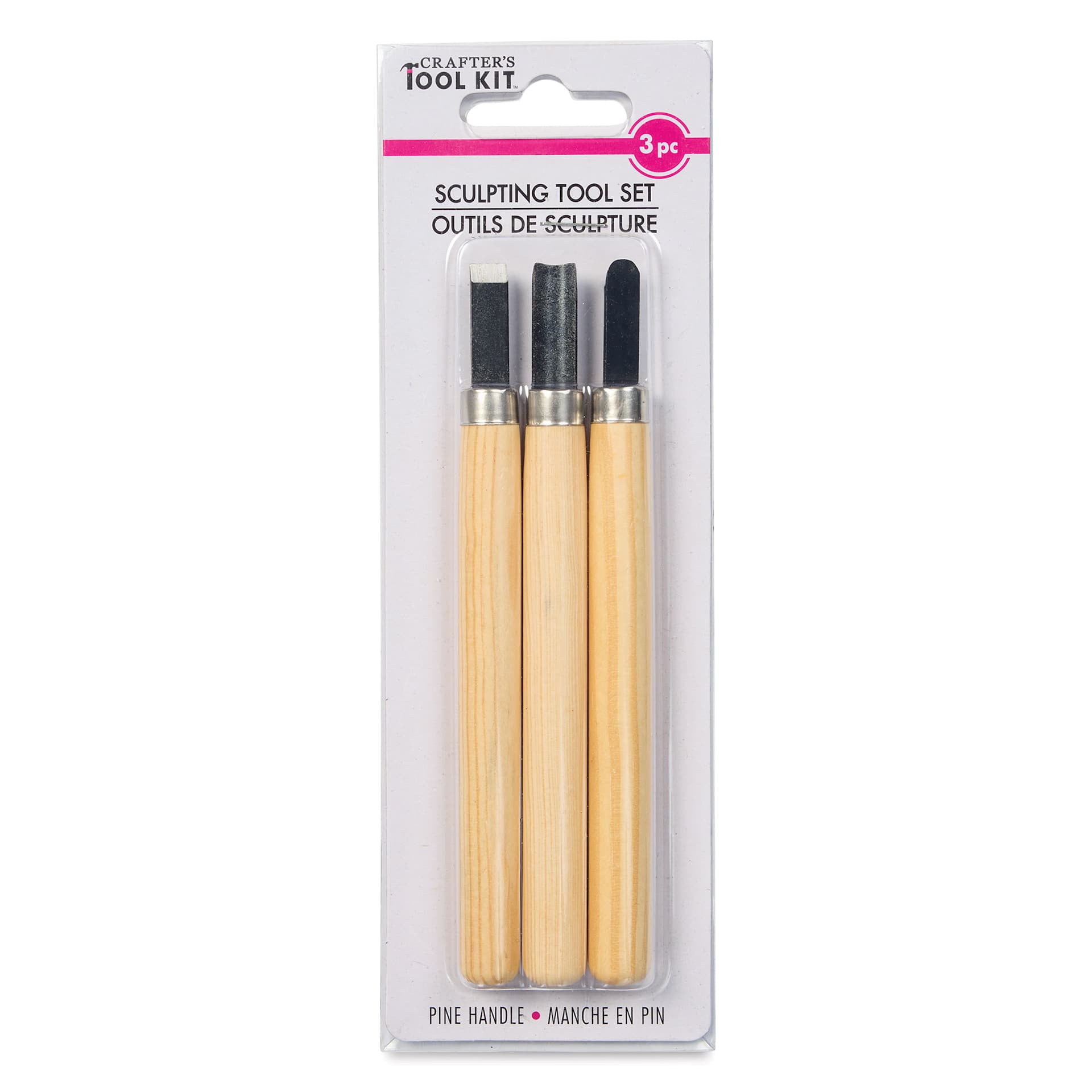 Crafter's Toolkit Sculpting Tools - Sculpting, Set of 3 front of packaging