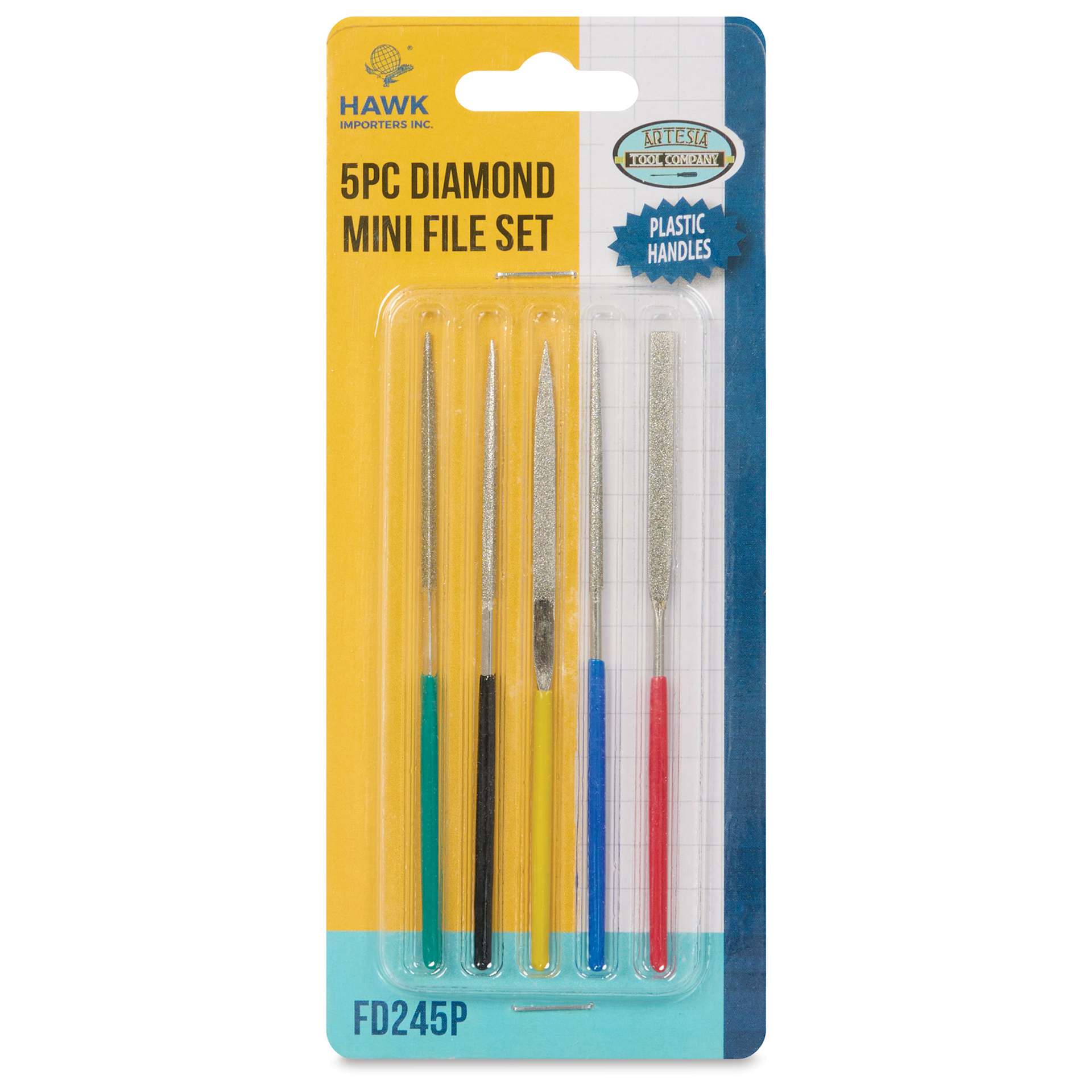 Hawk Diamond Files - Mini, Set of 5 front of packaging