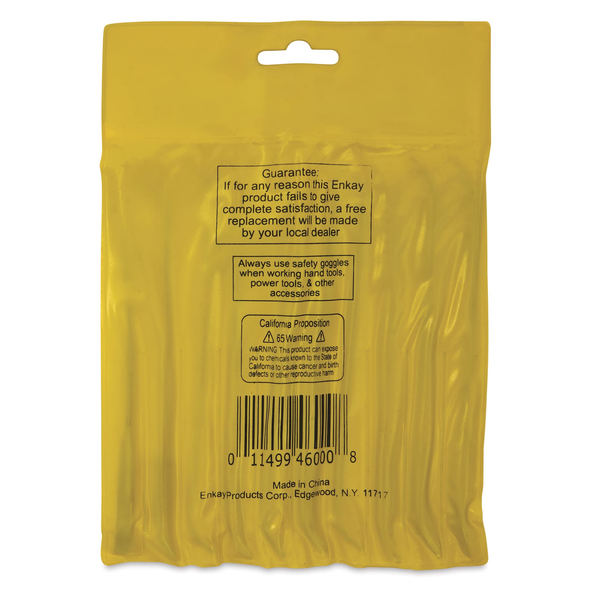 Enkay Riffler Files - Set of 10 - back of packaging