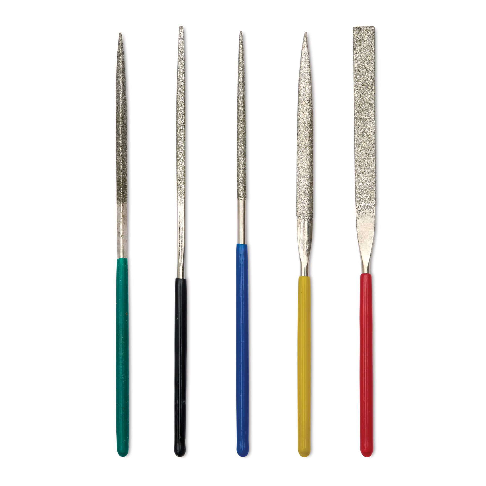 Enkay Diamond Needle File Set - Set of 5, 4", out of packaging