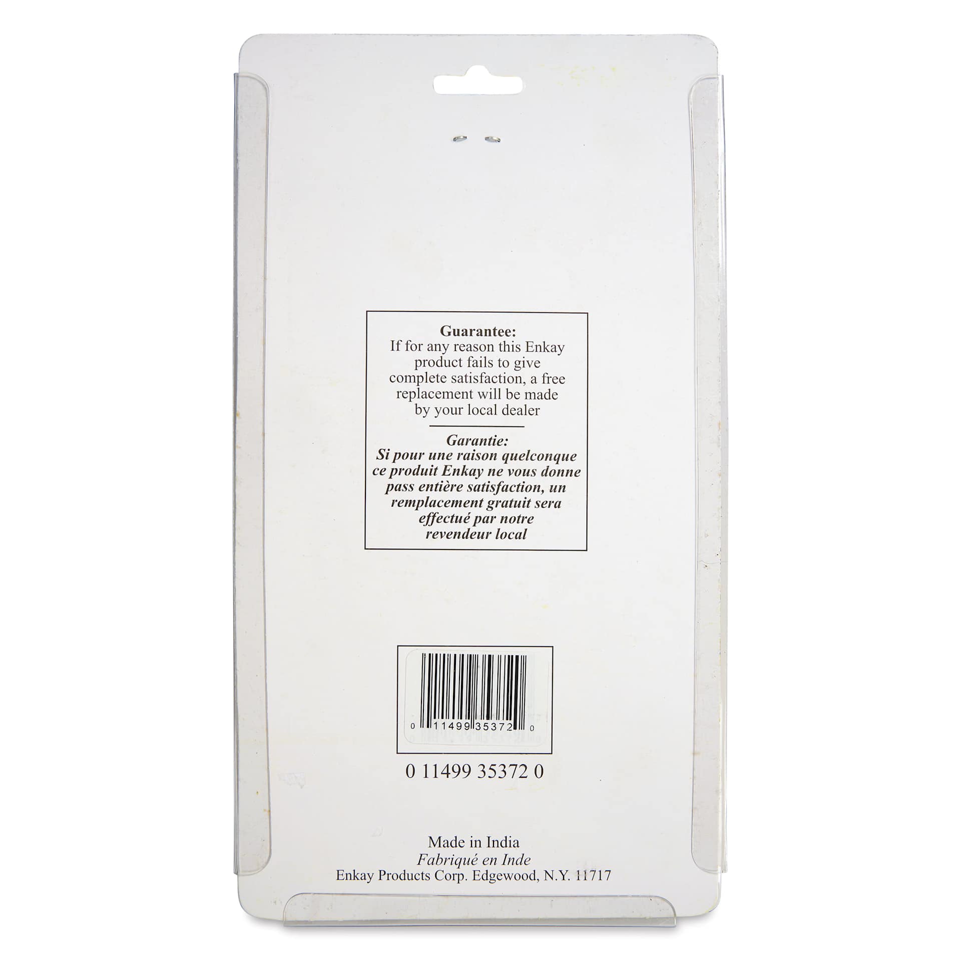 Enkay Dental Picks with Colored Handles - Set of 7 - back of packaging
