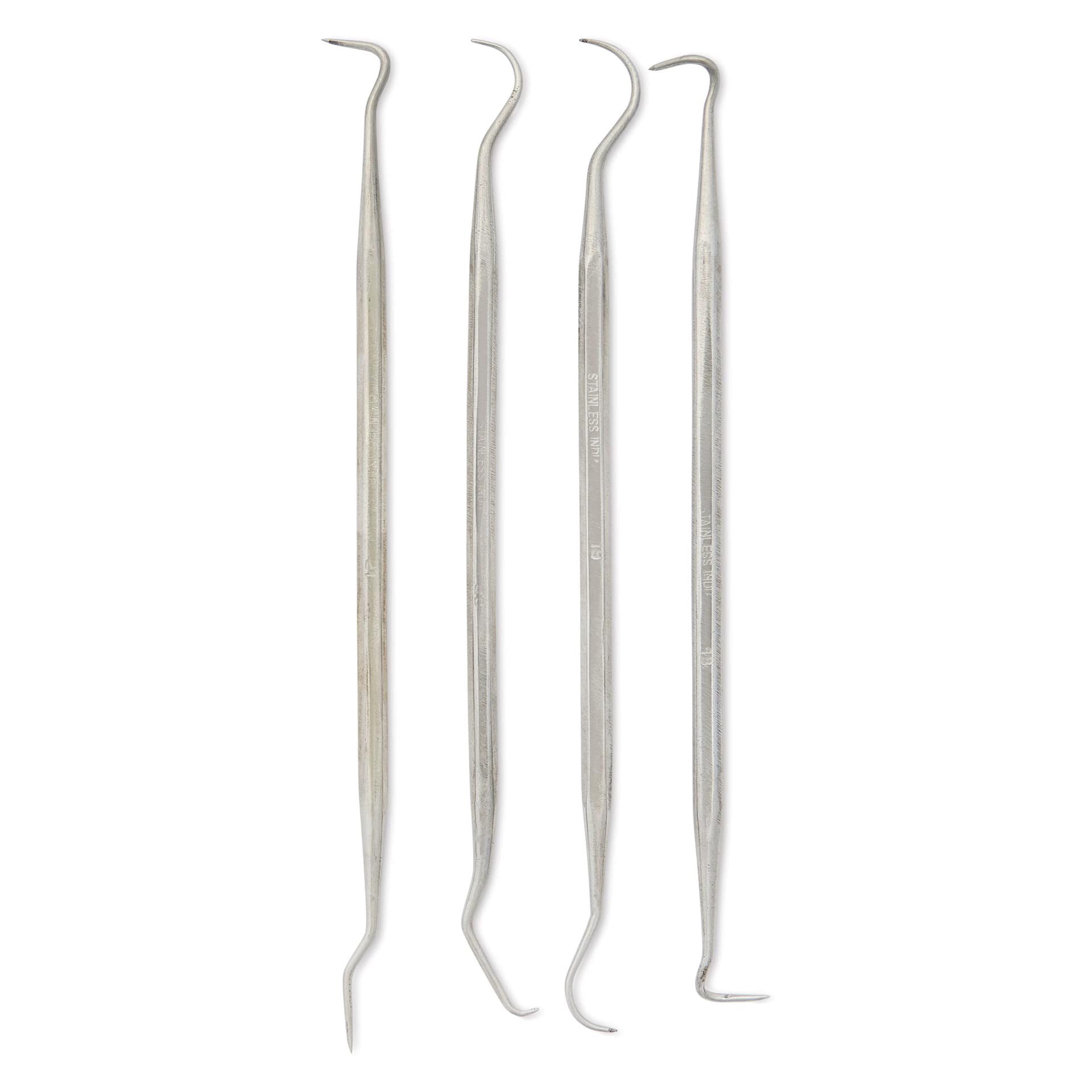 Enkay Steel Dental Picks - Set of 4